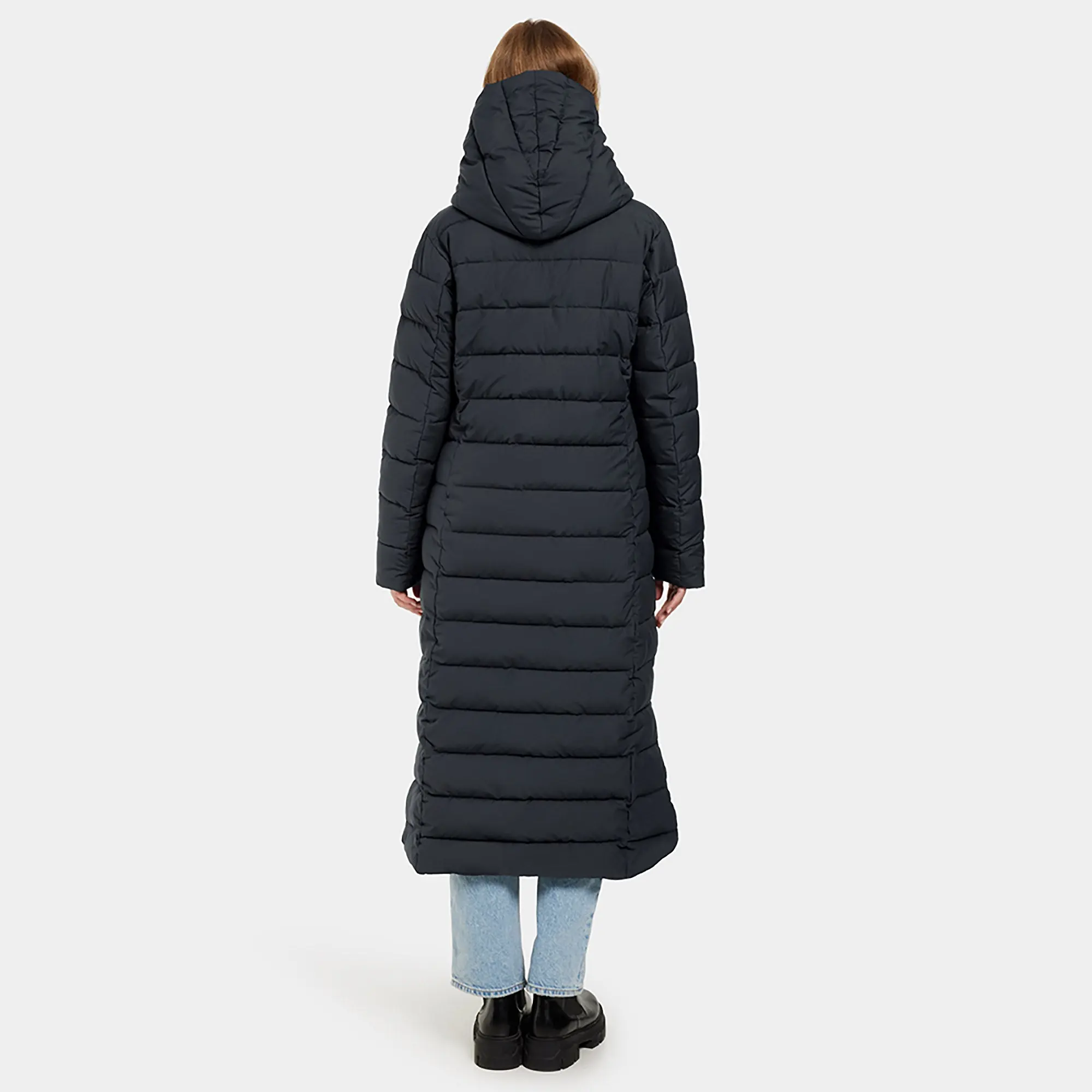 Product image 6 of 9 of Didriksons Women's Stella Long Parka - Dark Night Blue