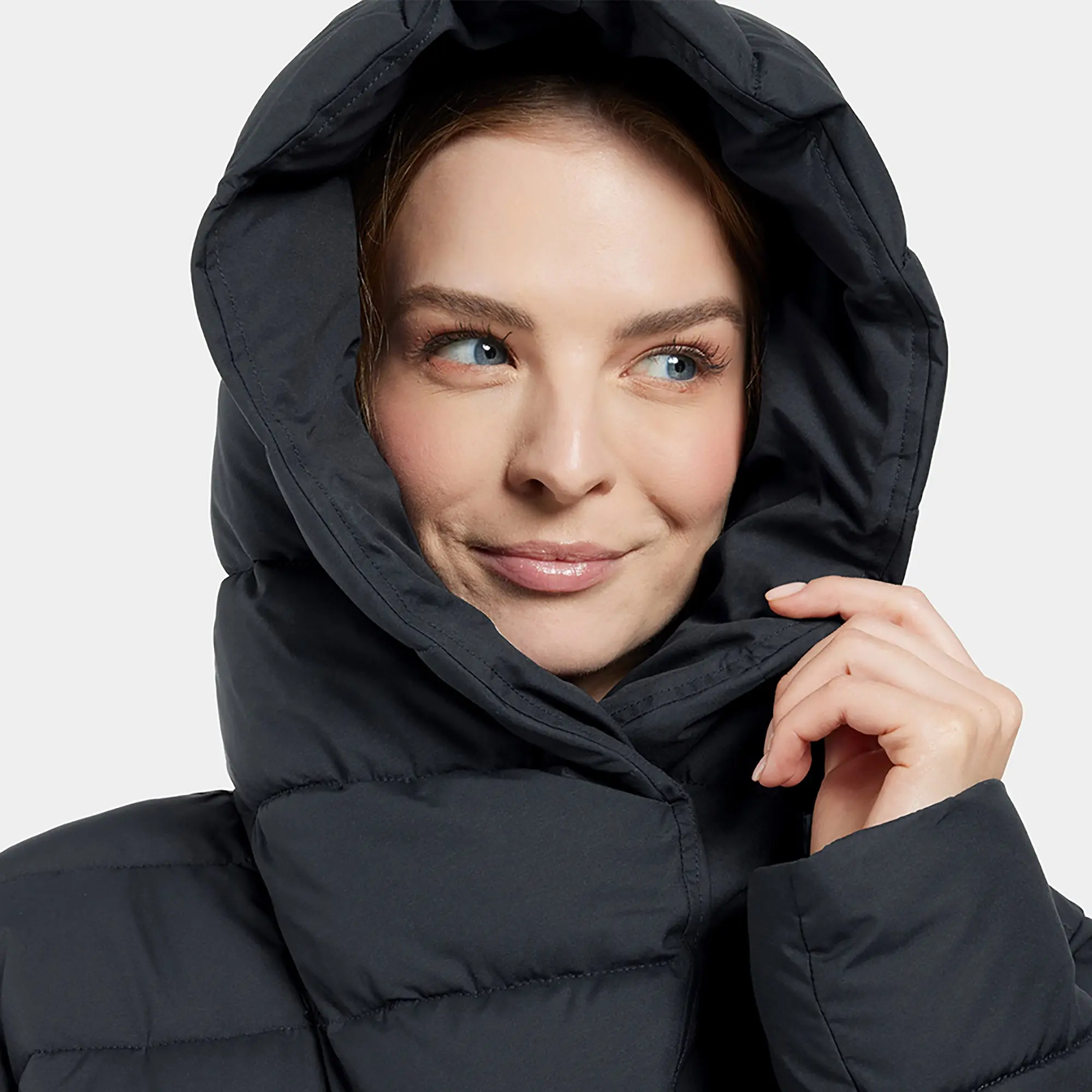 Product image 8 of 9 of Didriksons Women's Stella Long Parka - Dark Night Blue