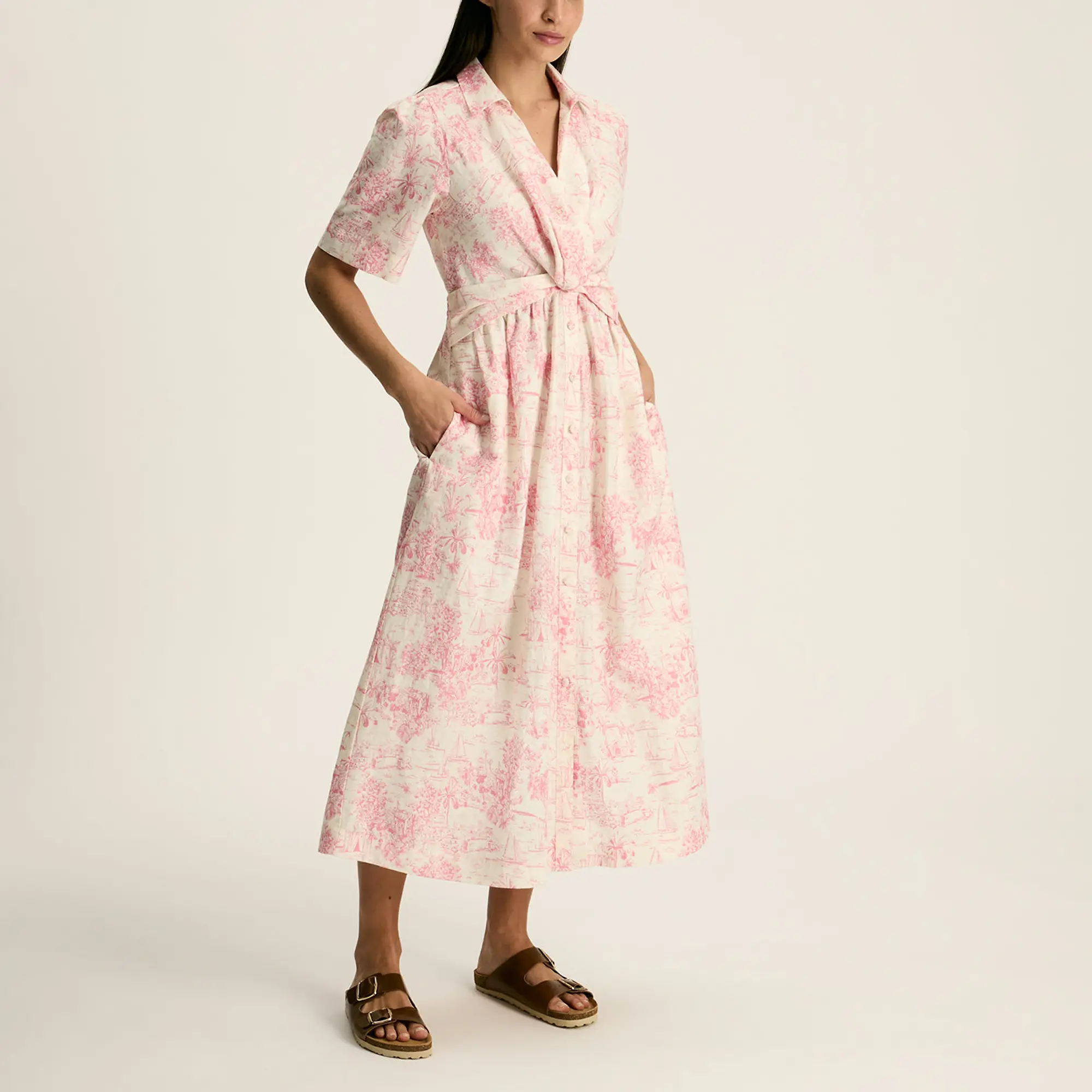 Product image 4 of 7 of Joules Women's Marina Dress - Pink Toile