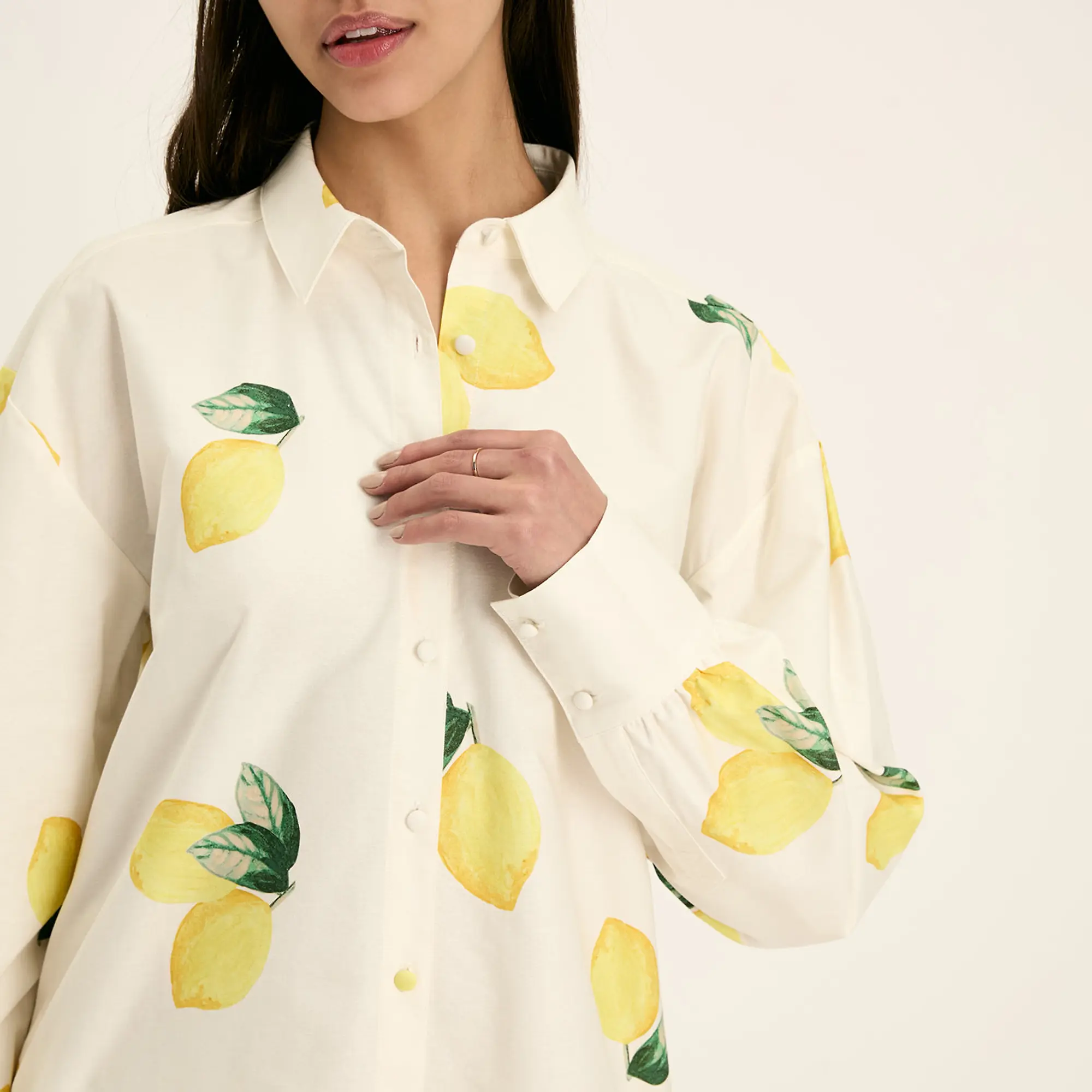 Product image 9 of 10 of Joules Women's Phoebe Shirt Dress - White Lemon