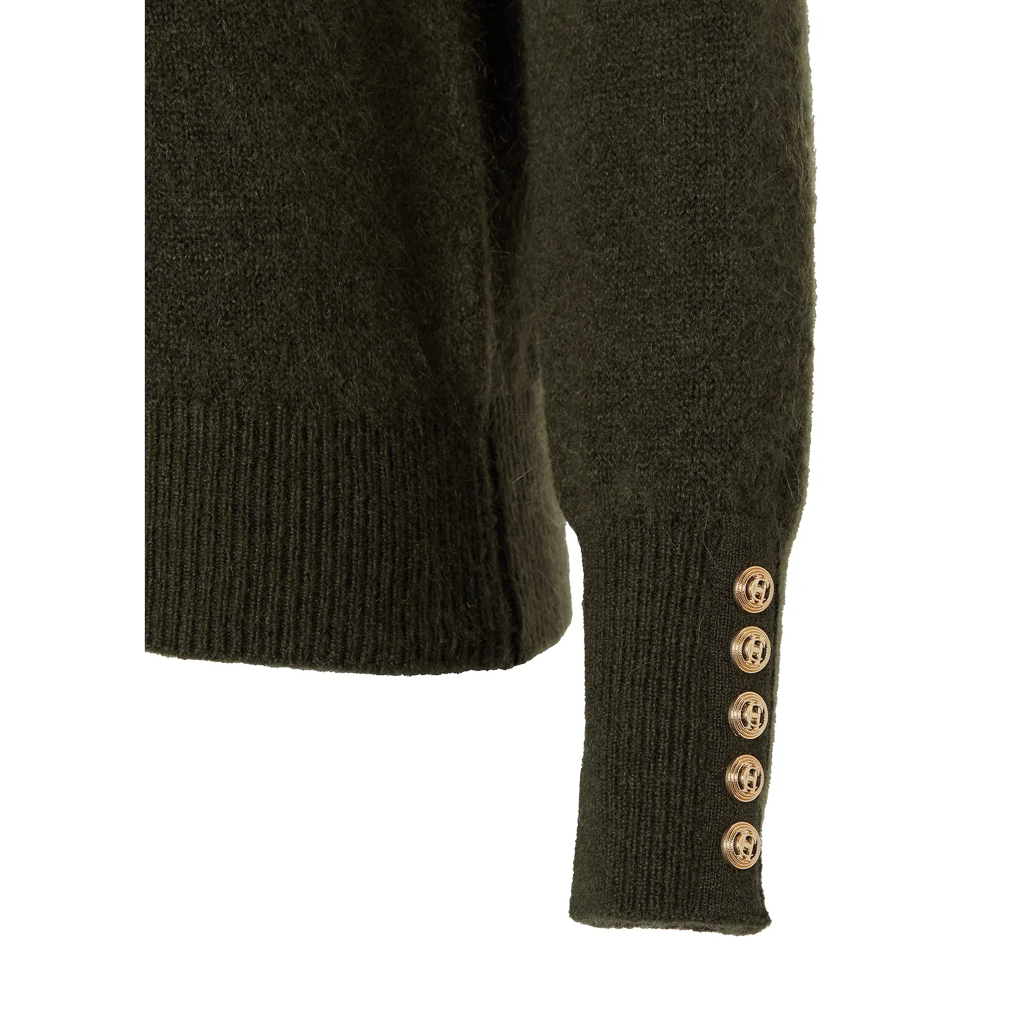 Product image 7 of 7 of Holland Cooper Women's Tori Quarter Zip Knit - Forest Green