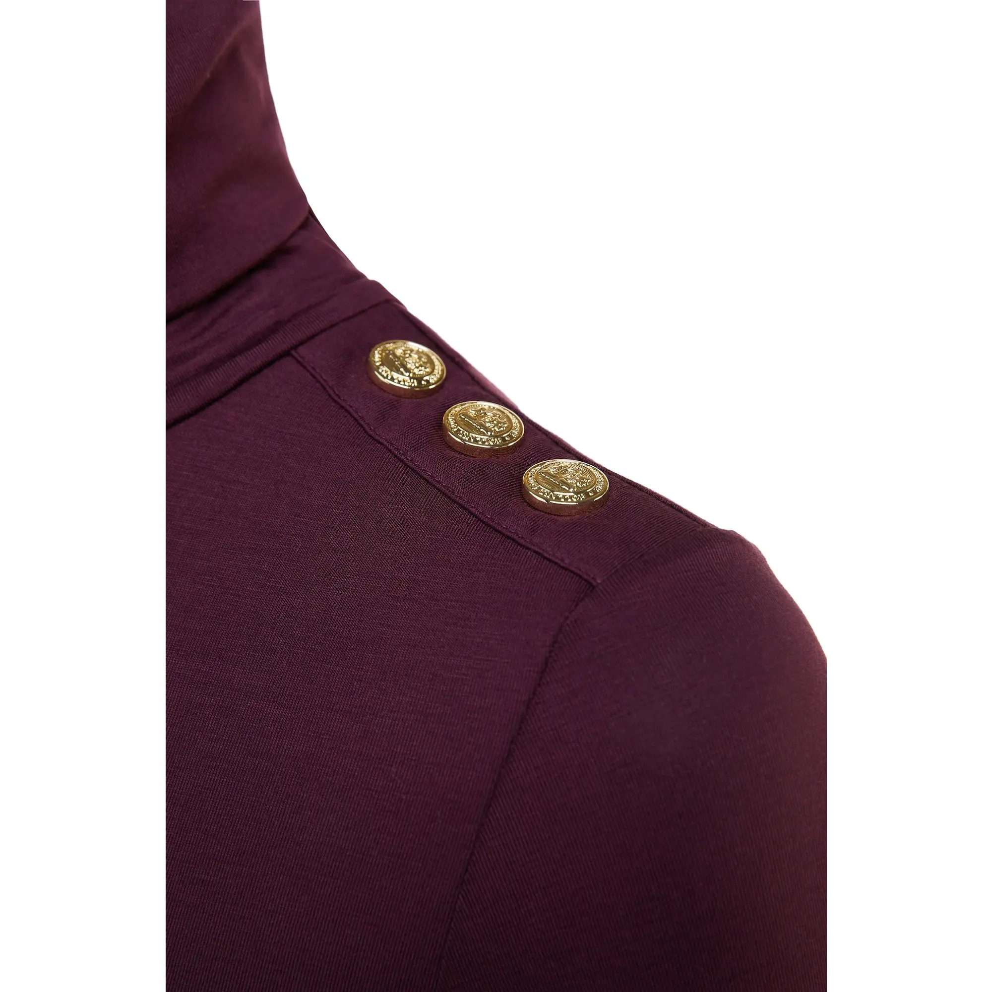 Product image 4 of 9 of Holland Cooper Women's Essential Roll Neck - Burgundy