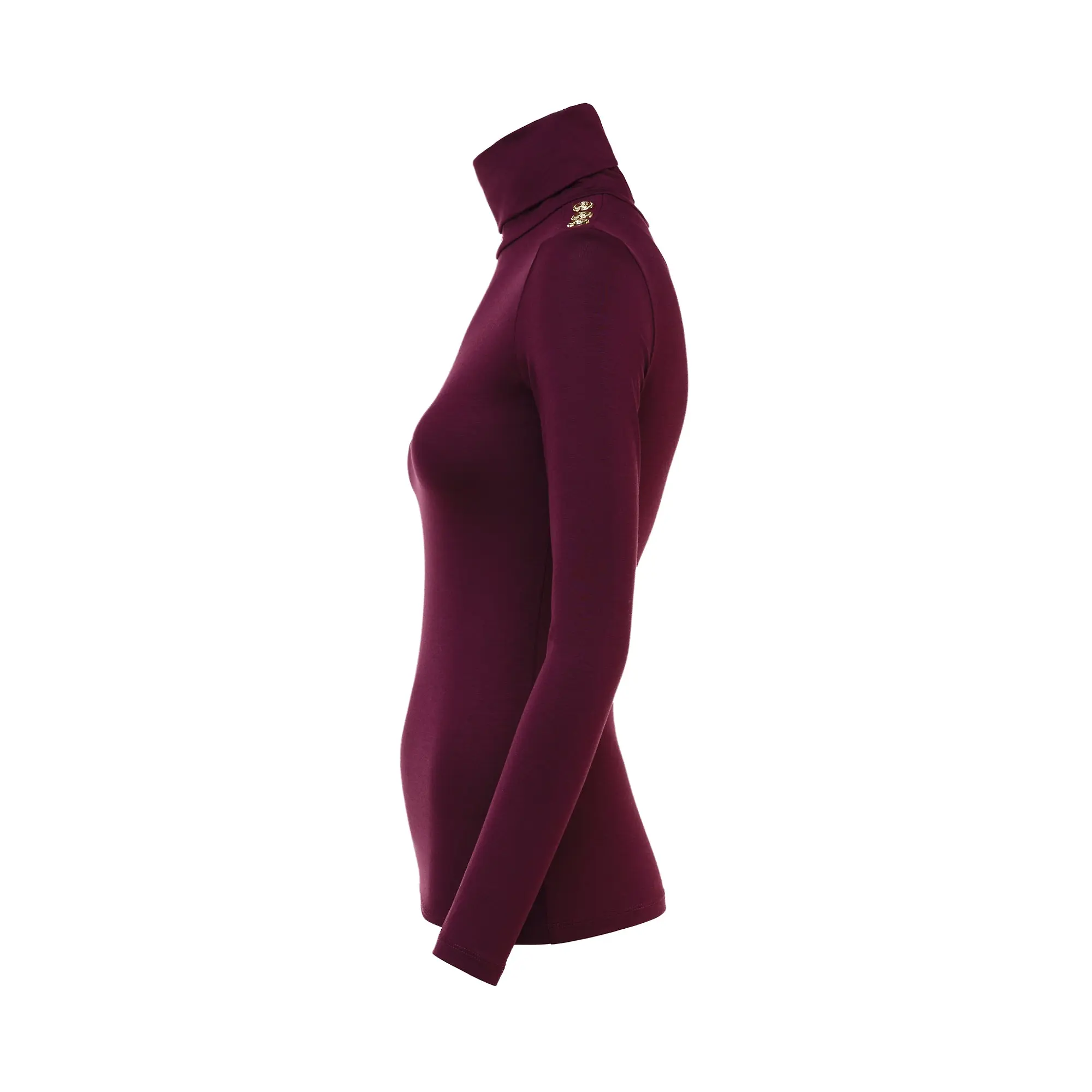 Product image 2 of 9 of Holland Cooper Women's Essential Roll Neck - Burgundy