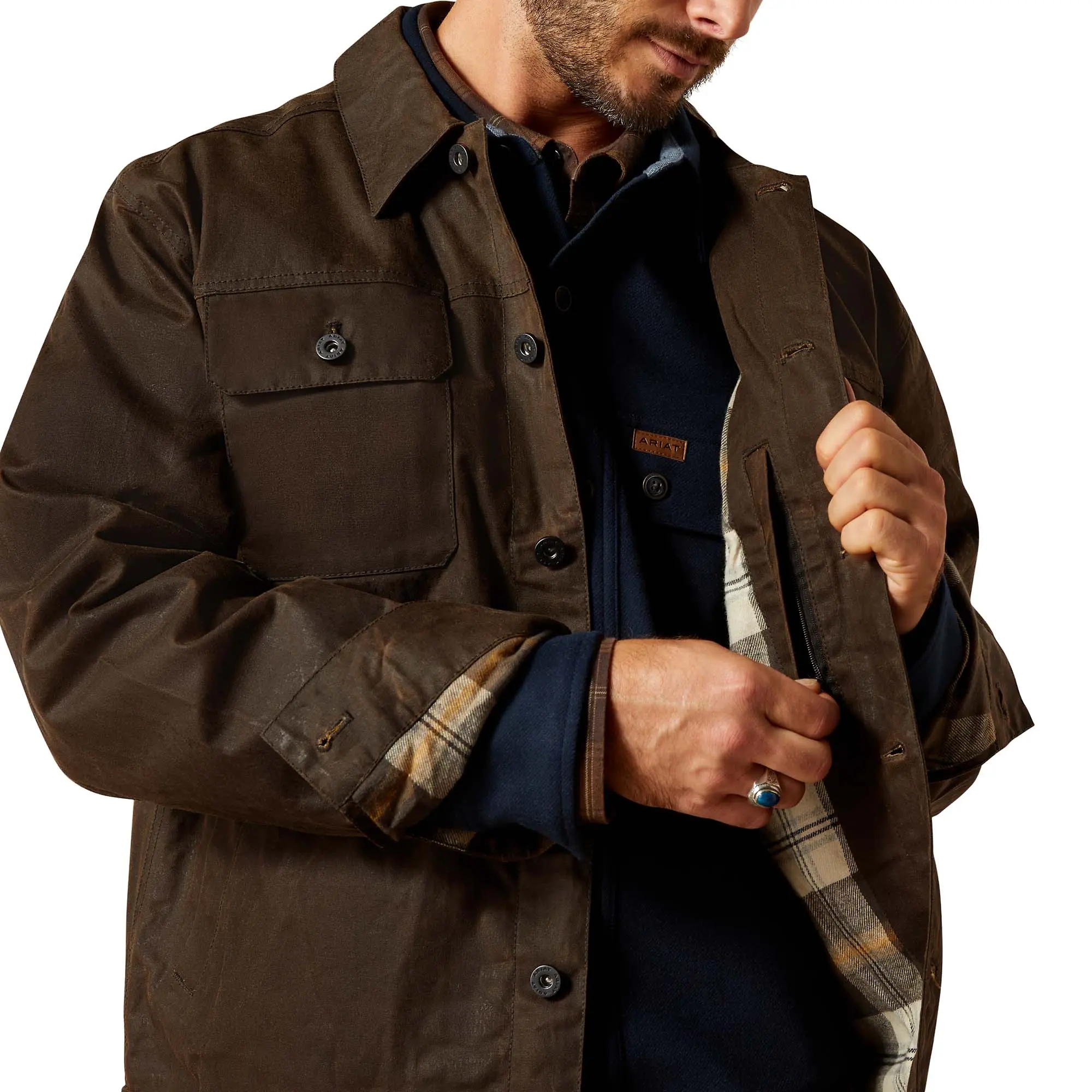 Product image 4 of 5 of Ariat Men's Drayham Jacket - Brown