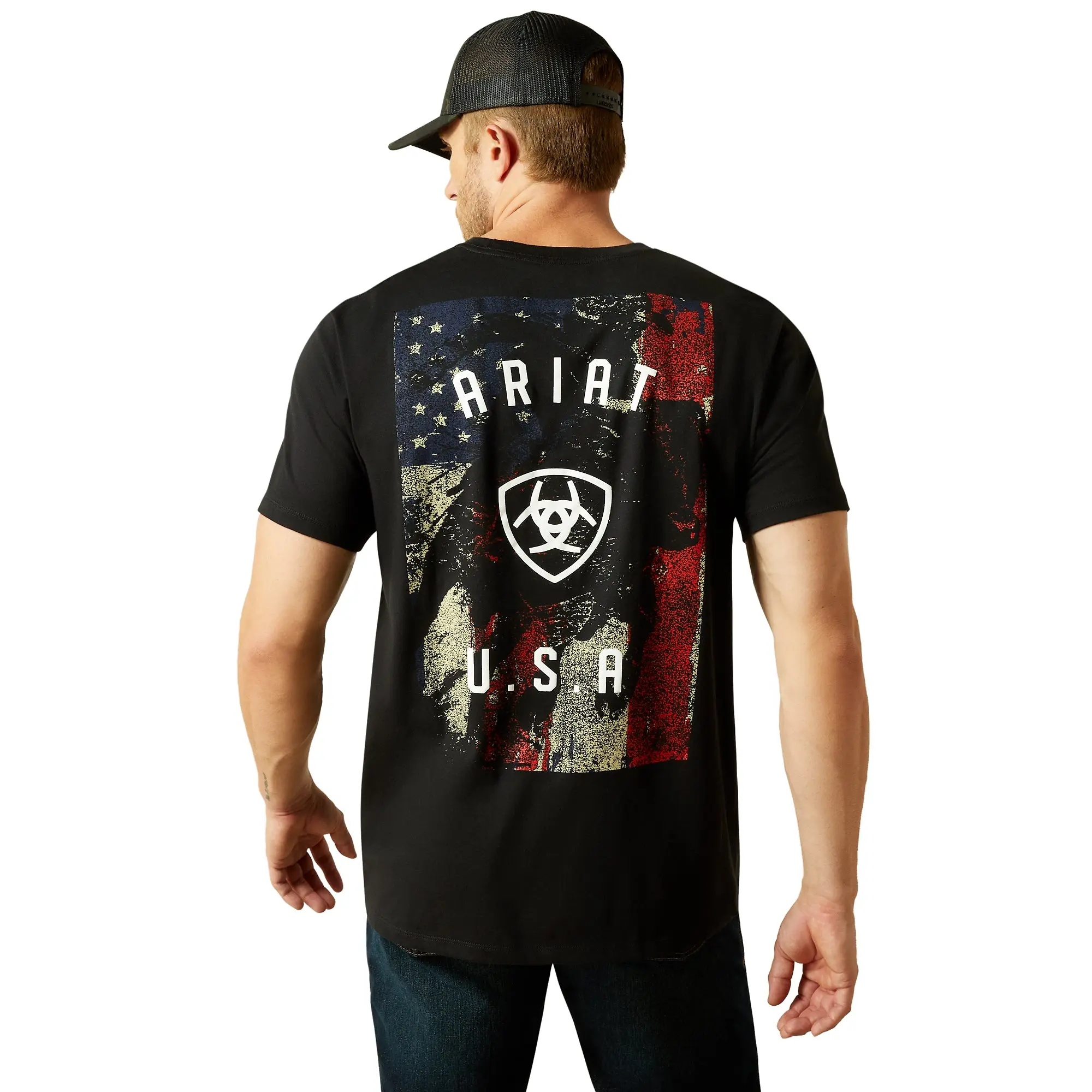 Product image 1 of 5 of Ariat Men's Ariat Faded Bull T-Shirt - Black