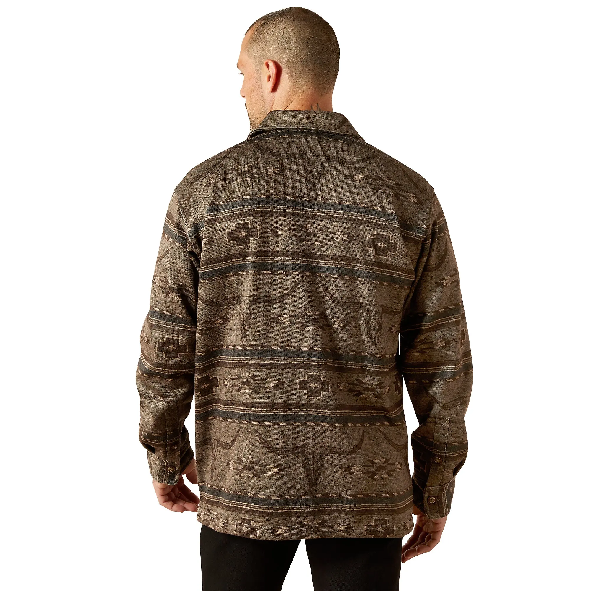 Product image 2 of 5 of Ariat Men's Caldwell Printed Shirt Jacket - Beige