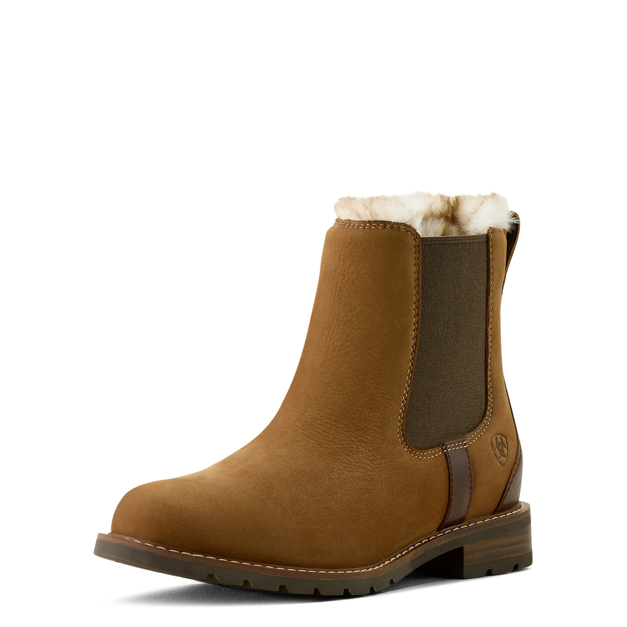 Product image 2 of 7 of Ariat Women's Wexford Sherpa Waterproof Chelsea Boots - Amber Brown