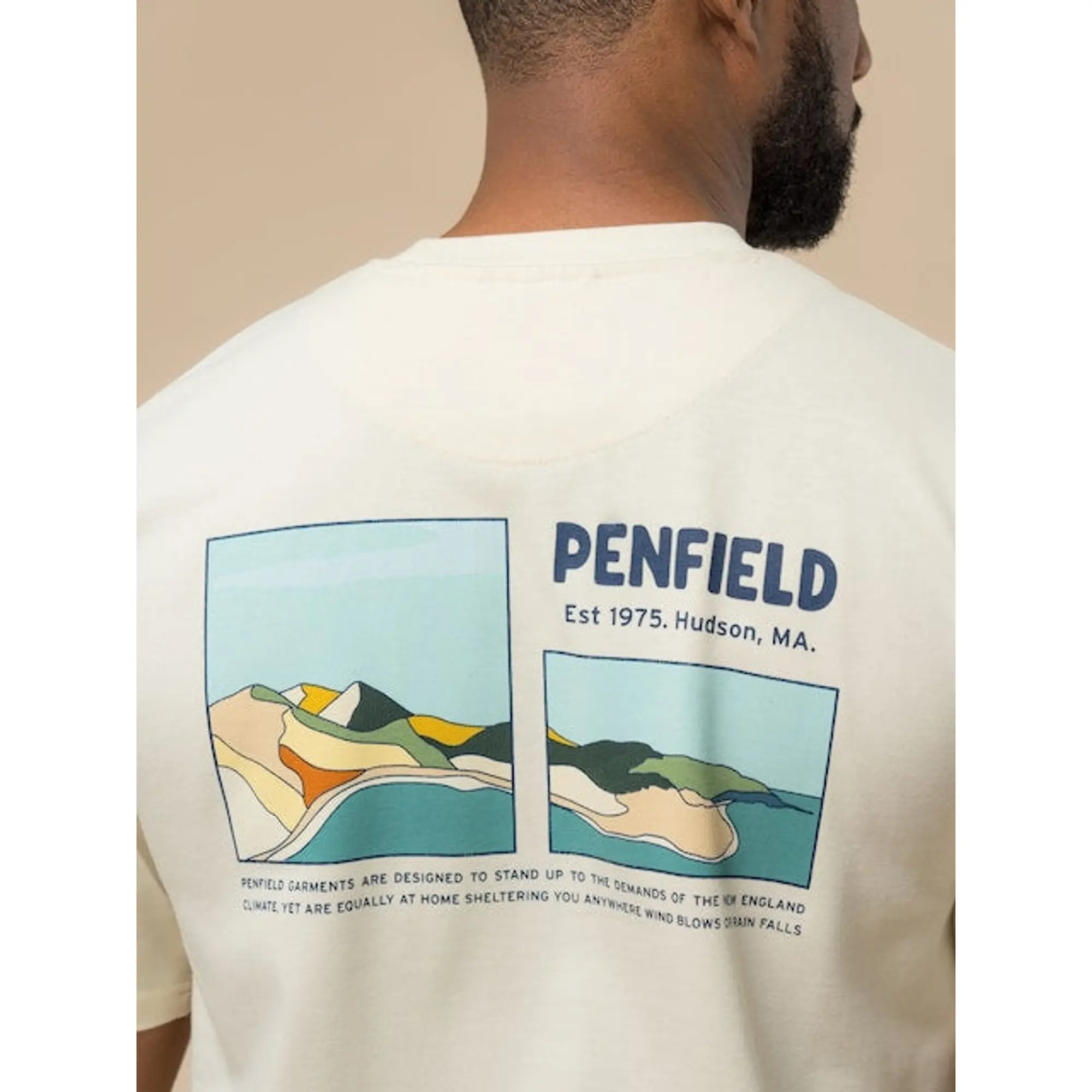 Product image 5 of 6 of Penfield Men's Block Landscape Graphic T-Shirt - Vanilla