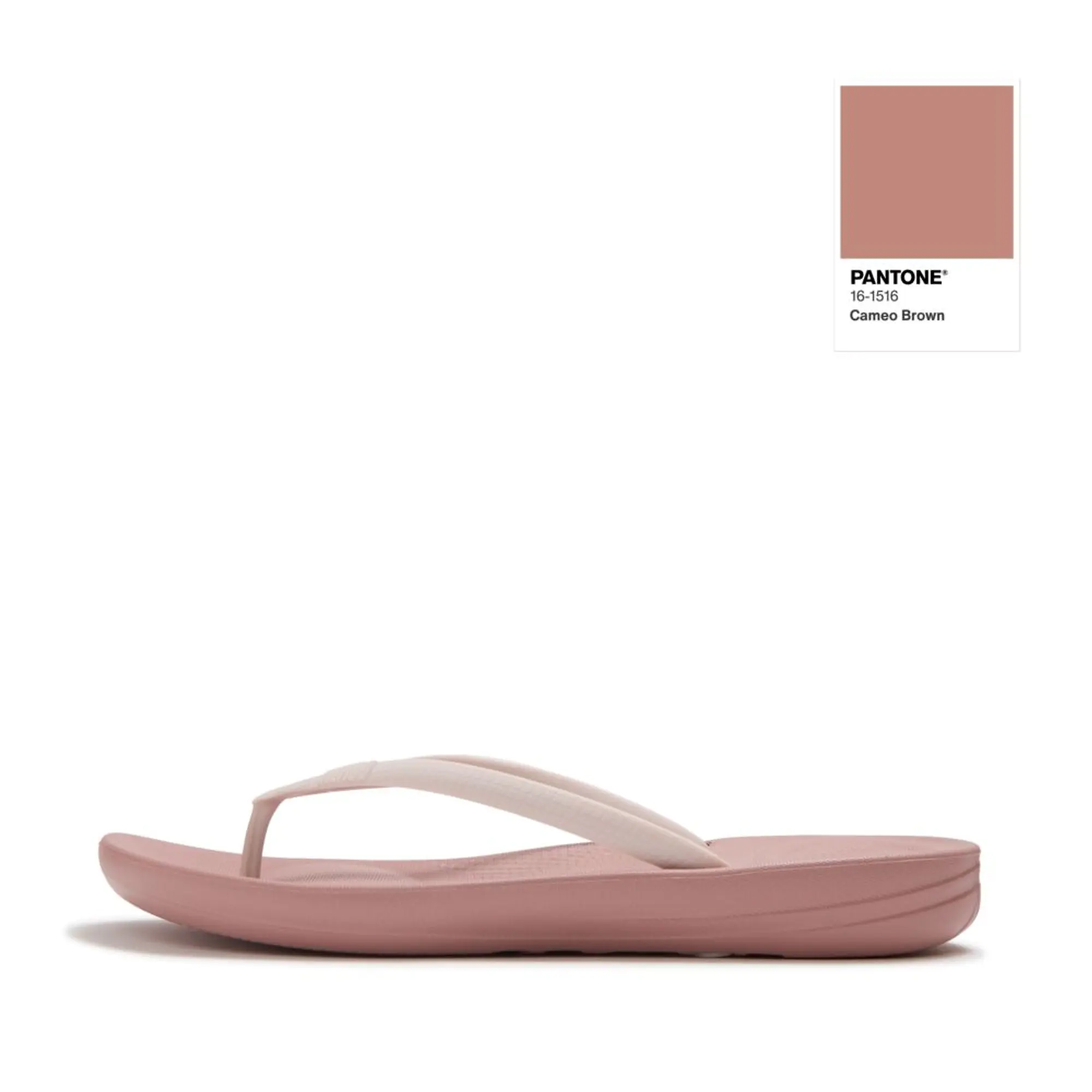 Product image 1 of 10 of FitFlop x Pantone Women's Iqushion Flip-Flops - Cameo Brown