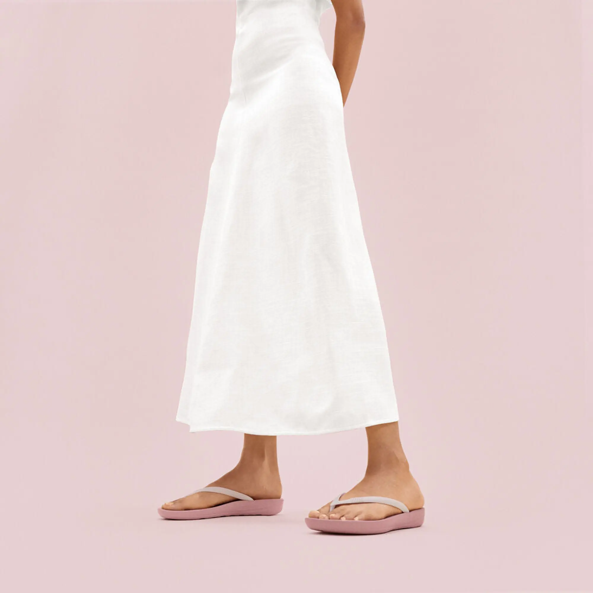 Product image 2 of 10 of FitFlop x Pantone Women's Iqushion Flip-Flops - Cameo Brown