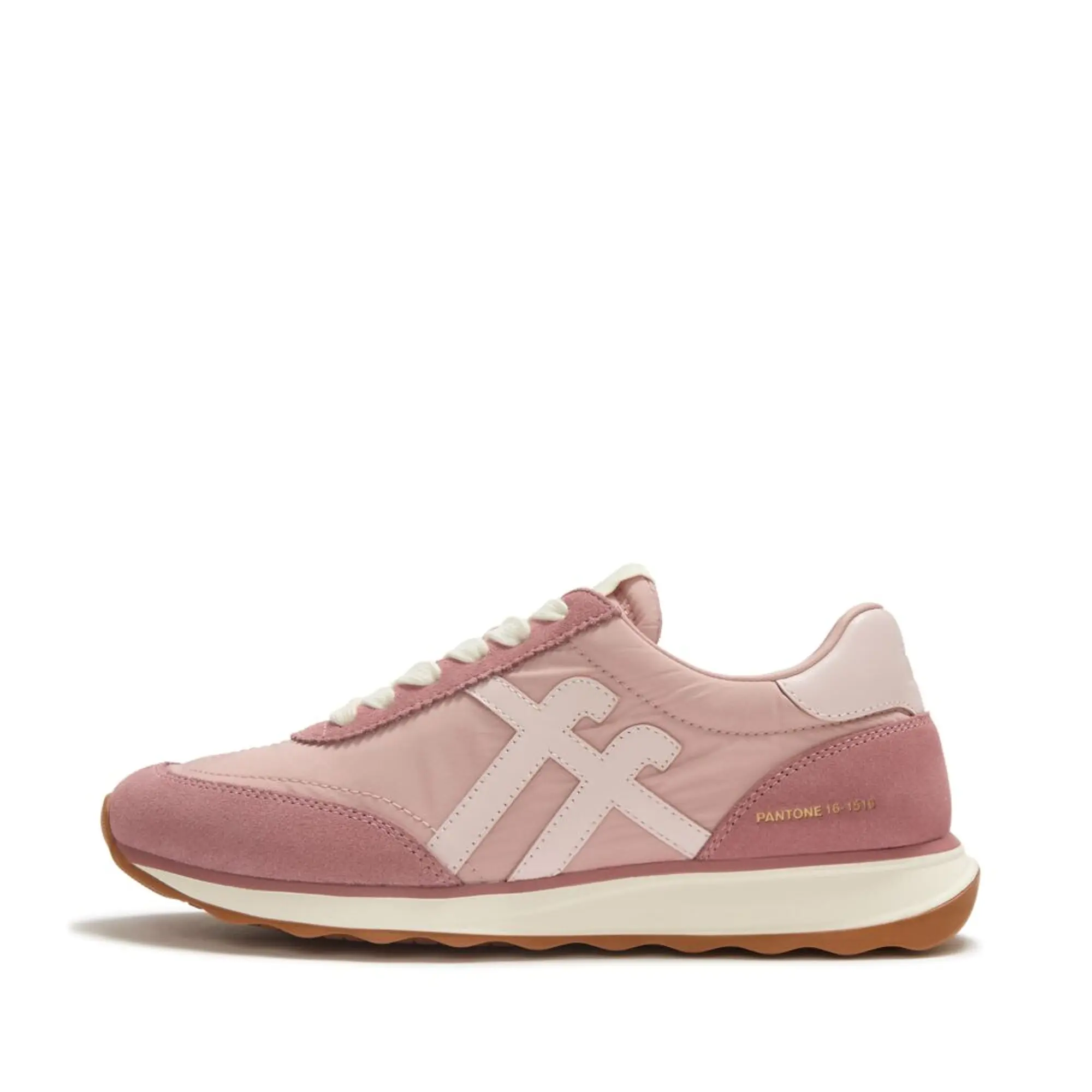 Product image 8 of 9 of FitFlop x Pantone Women's Retro-Q Suede Trainers - Misty Rose