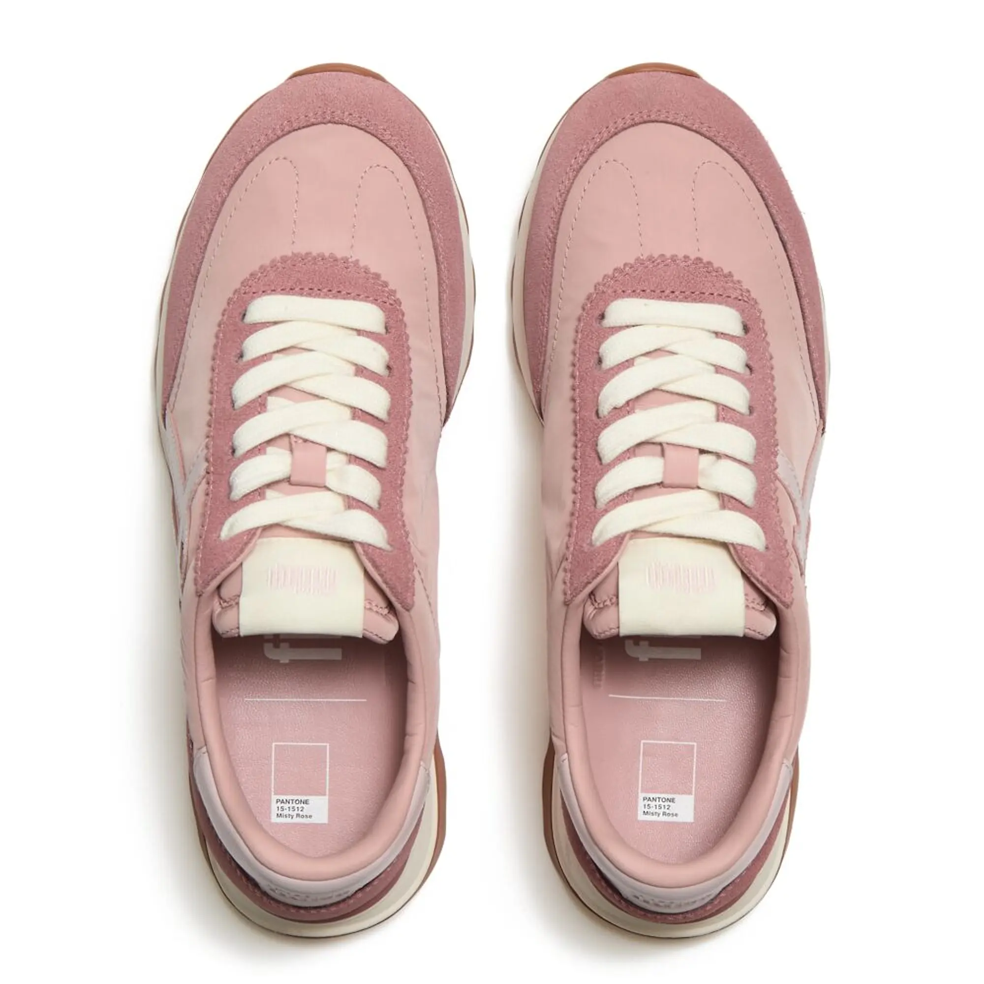 Product image 6 of 9 of FitFlop x Pantone Women's Retro-Q Suede Trainers - Misty Rose
