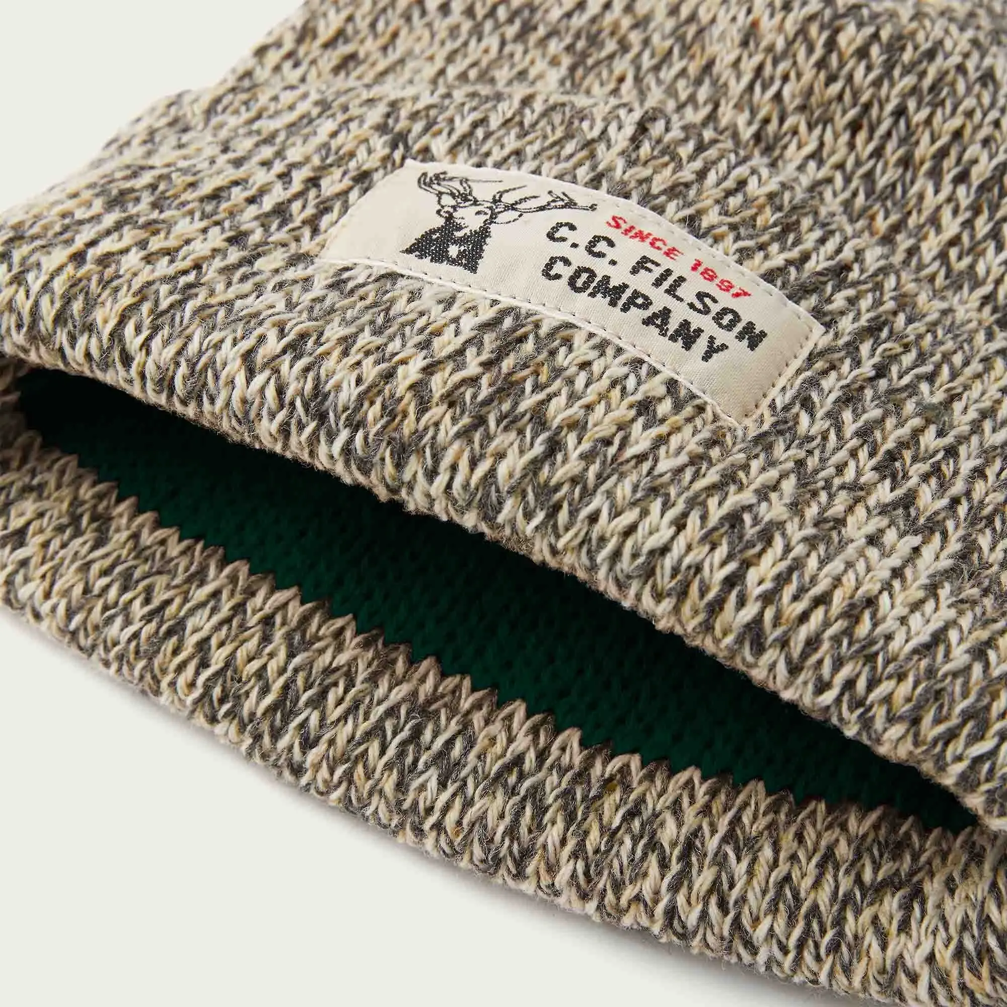 Product image 2 of 2 of Filson Lined Ragg Wool Beanie - Charcoal Heather