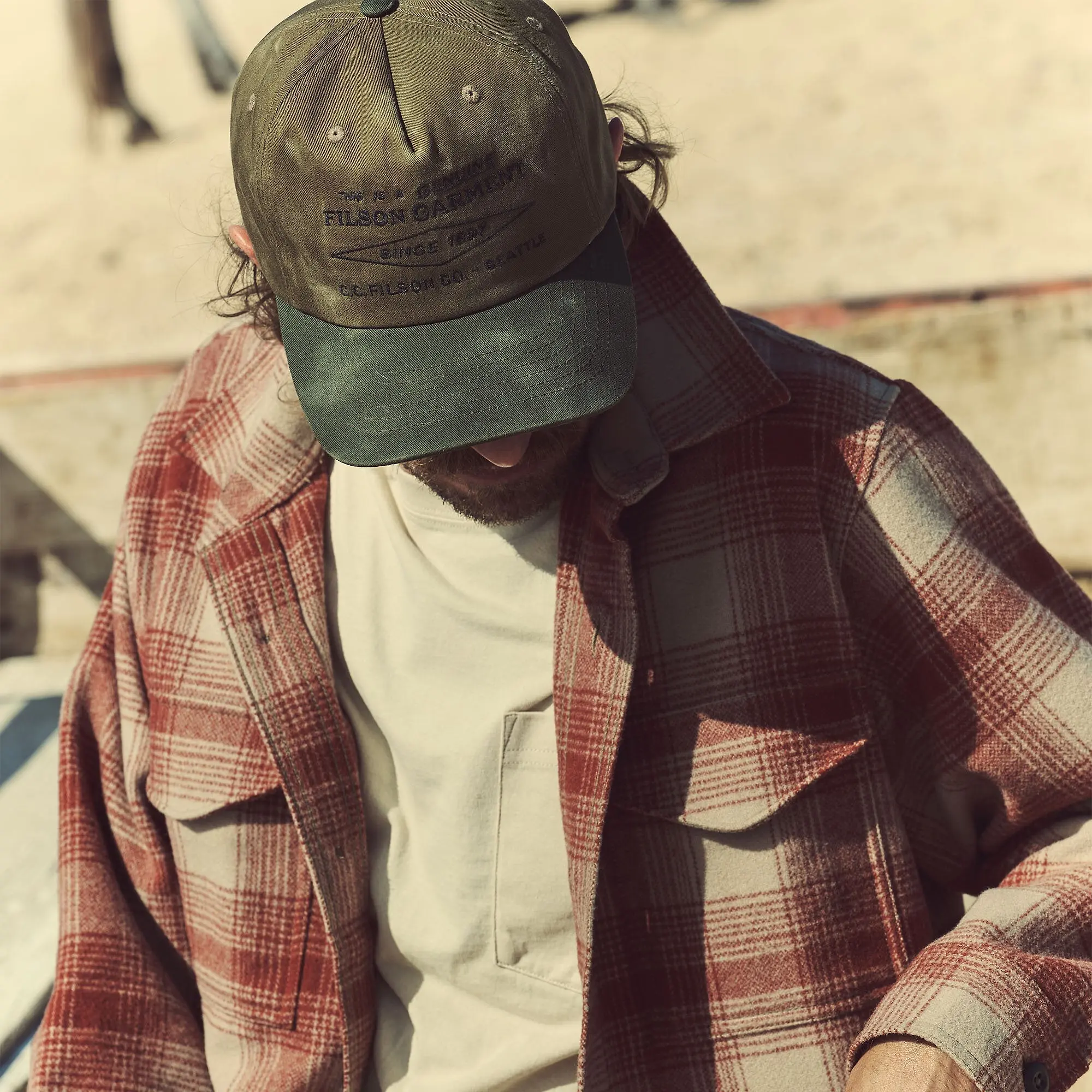 Product image 2 of 5 of Filson Men's Diamond Trucker Cap - Olive