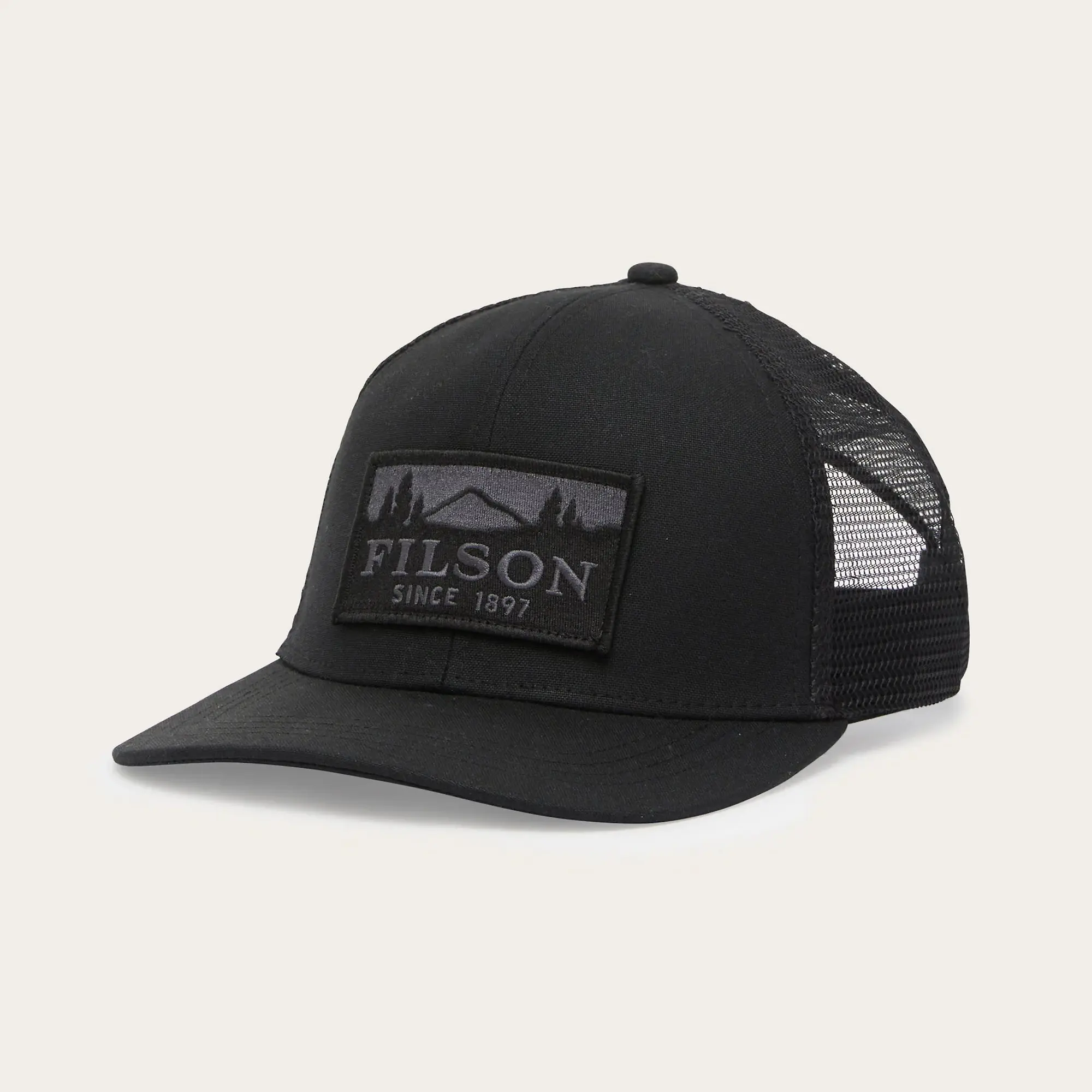 Product image 2 of 4 of Filson Scenic Waxed Logger Mesh Cap - Black