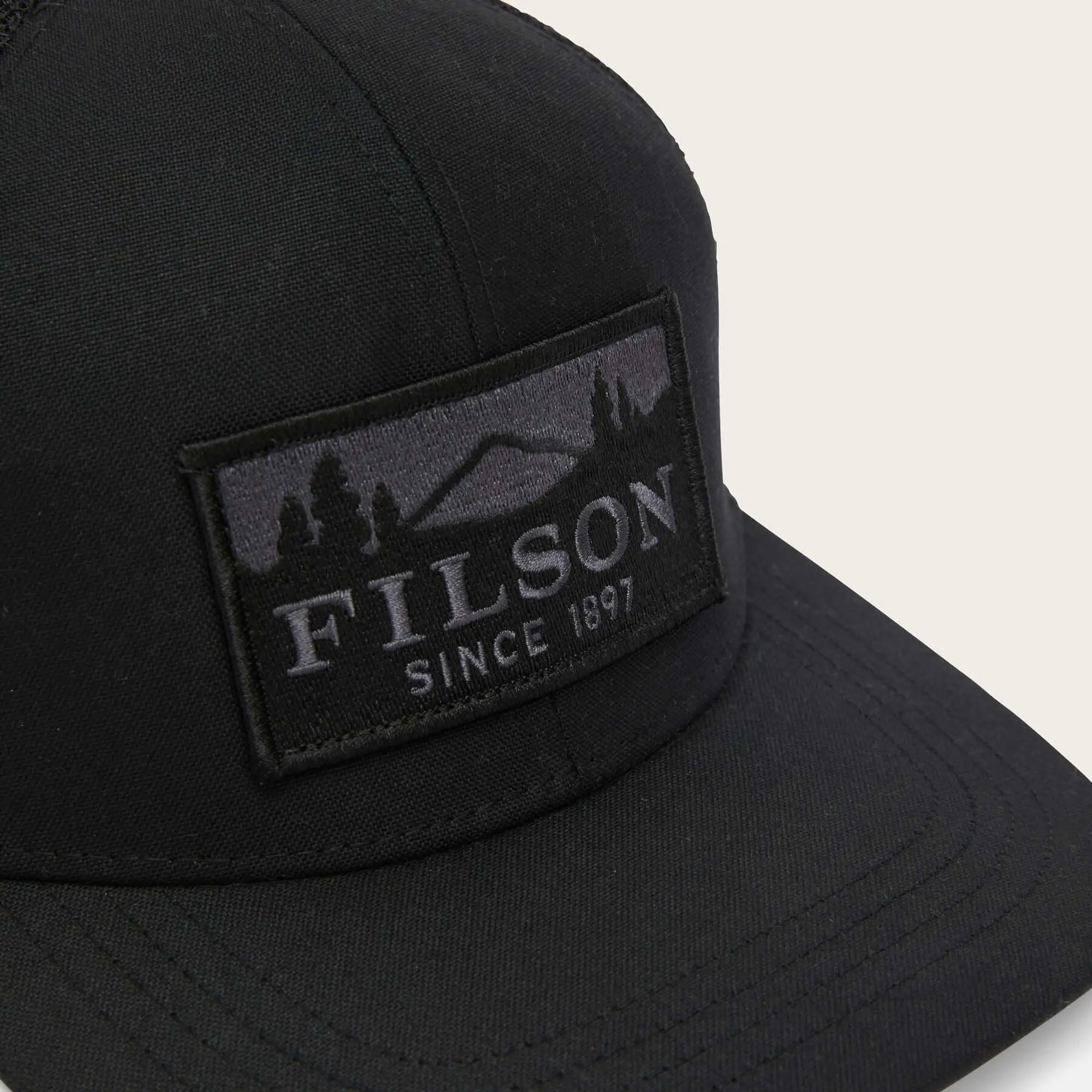 Product image 4 of 4 of Filson Scenic Waxed Logger Mesh Cap - Black