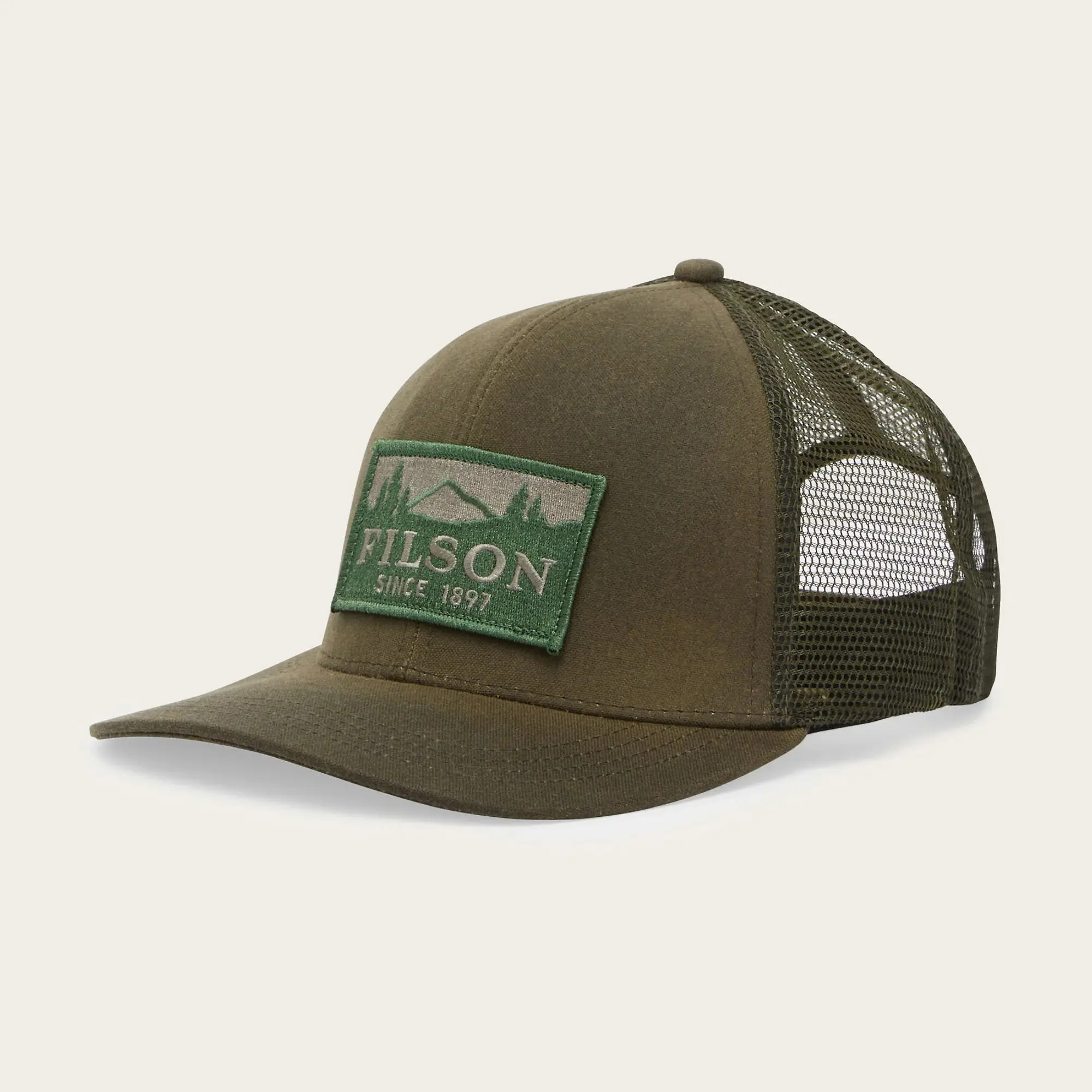 Product image 2 of 4 of Filson Scenic Waxed Logger Mesh Cap - Otter Green
