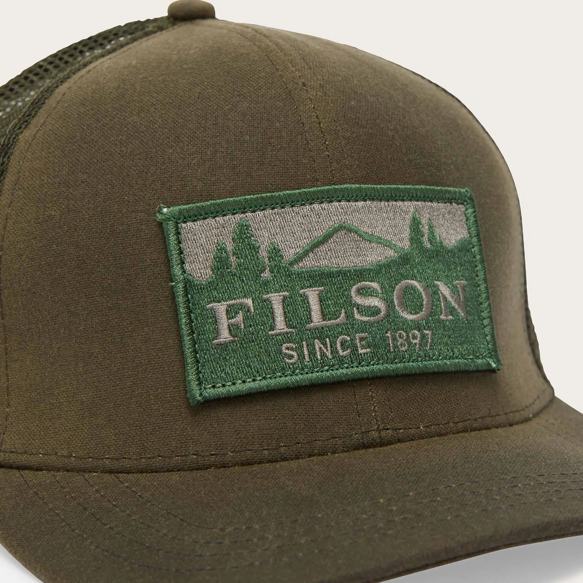 Product image 4 of 4 of Filson Scenic Waxed Logger Mesh Cap - Otter Green