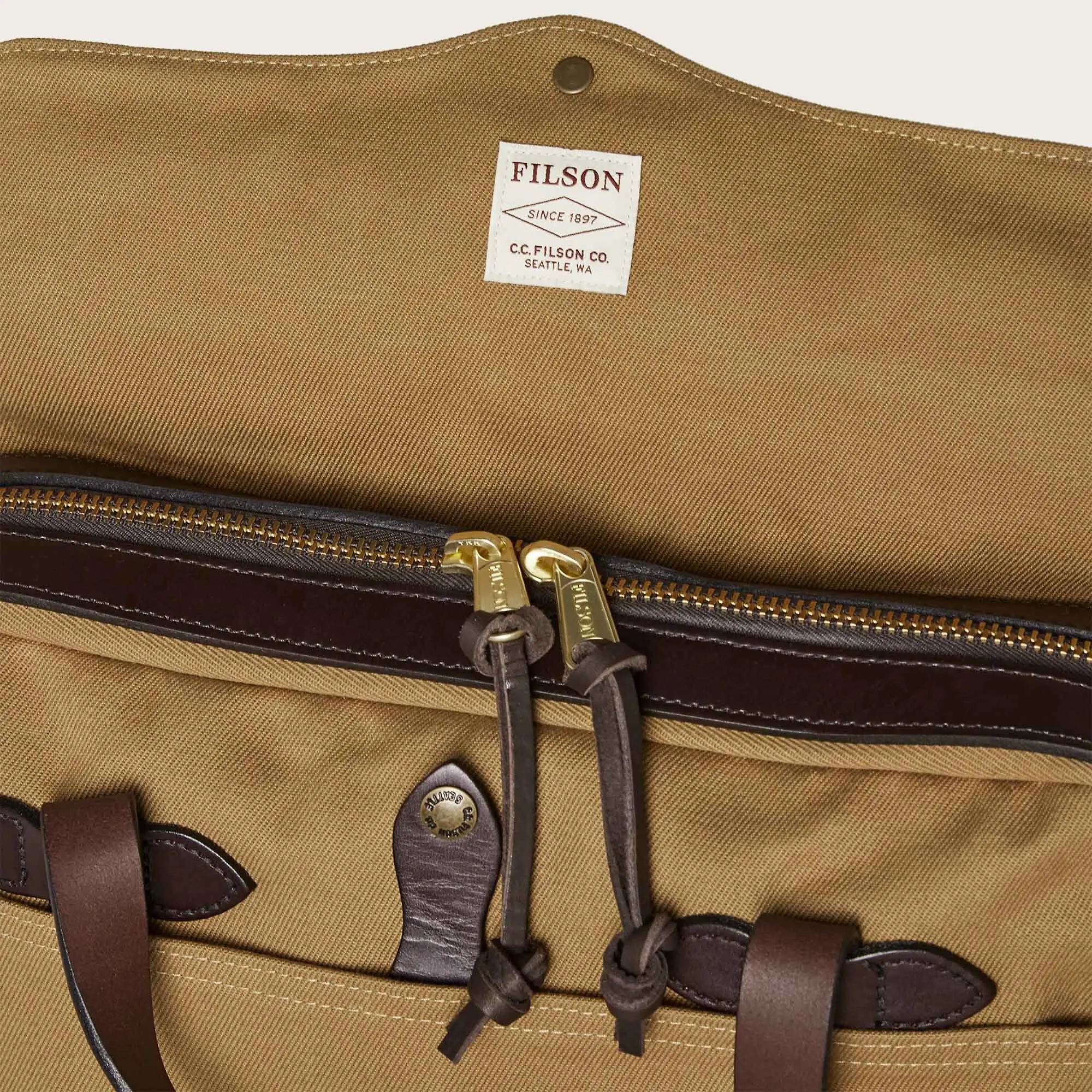 Product image 7 of 9 of Filson Rugged Twill Original Briefcase - Tan