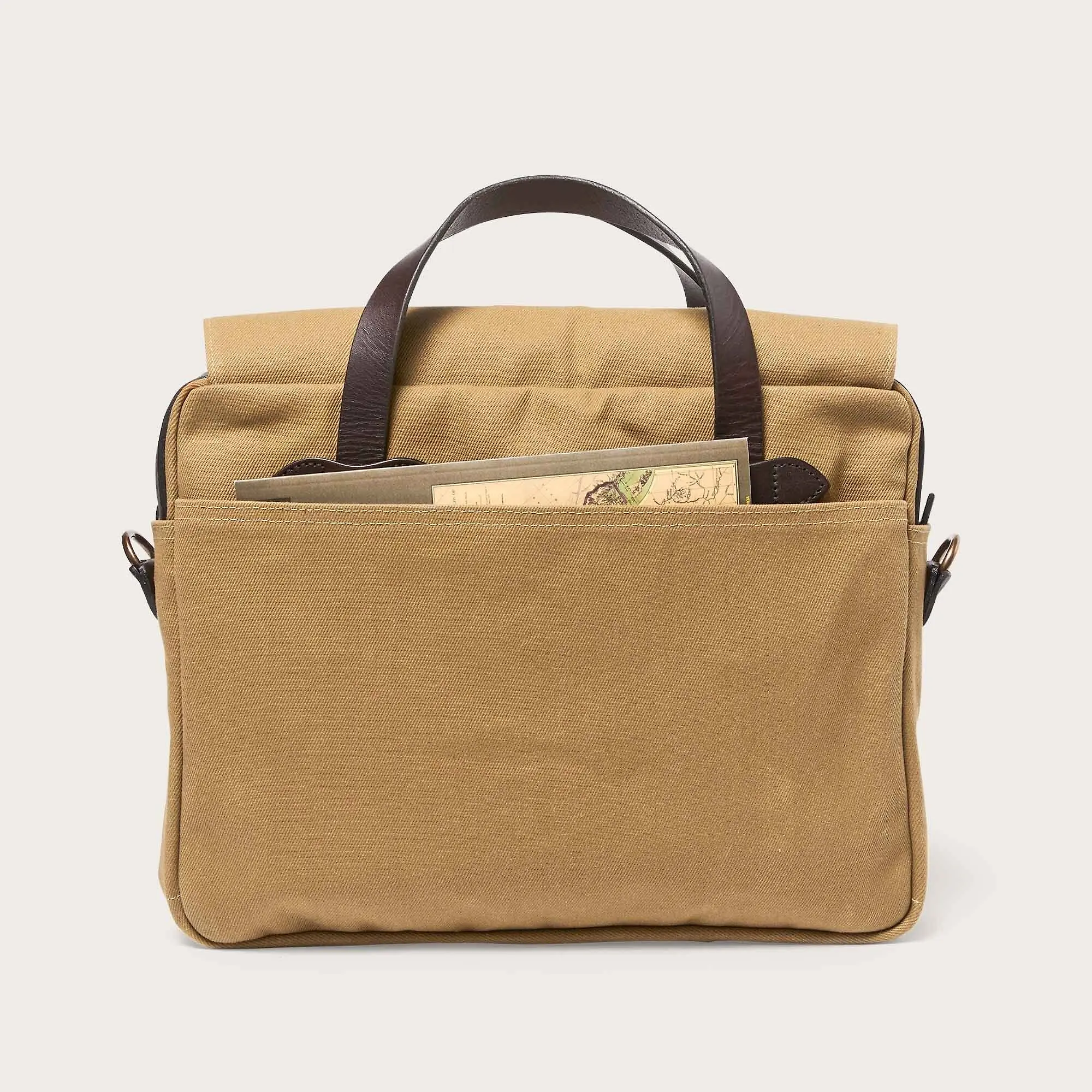 Product image 9 of 9 of Filson Rugged Twill Original Briefcase - Tan