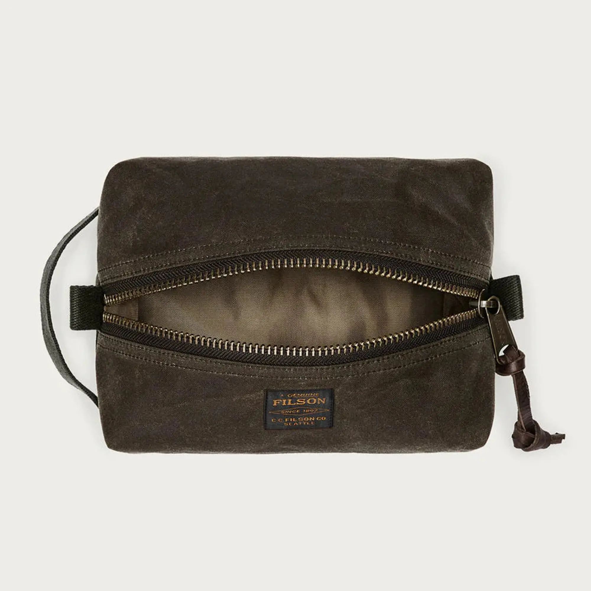 Product image 3 of 5 of Filson Tin Cloth Travel Kit - Otter Green
