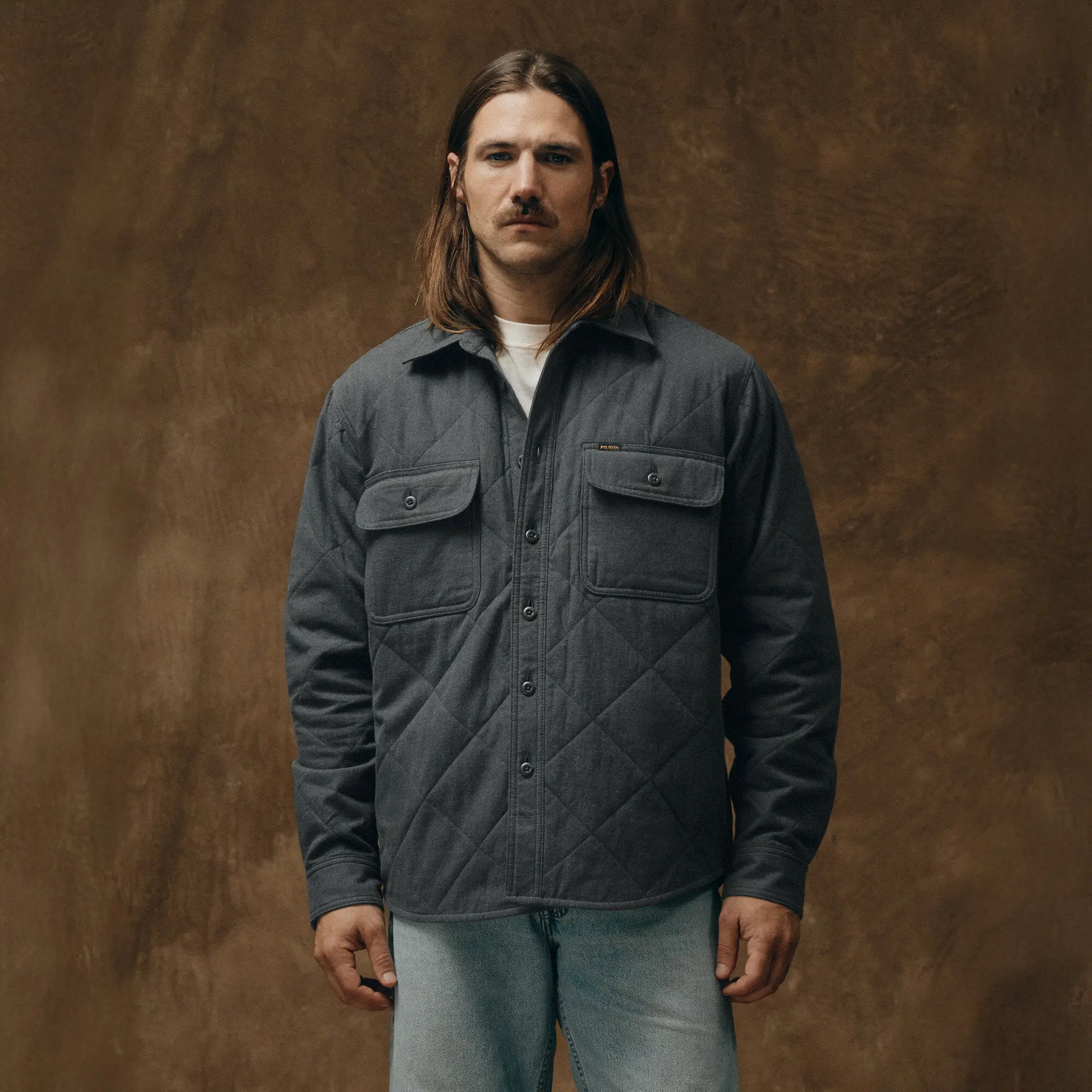 Product image 2 of 6 of Filson Men's Insulated Flannel Shirt - Charcoal