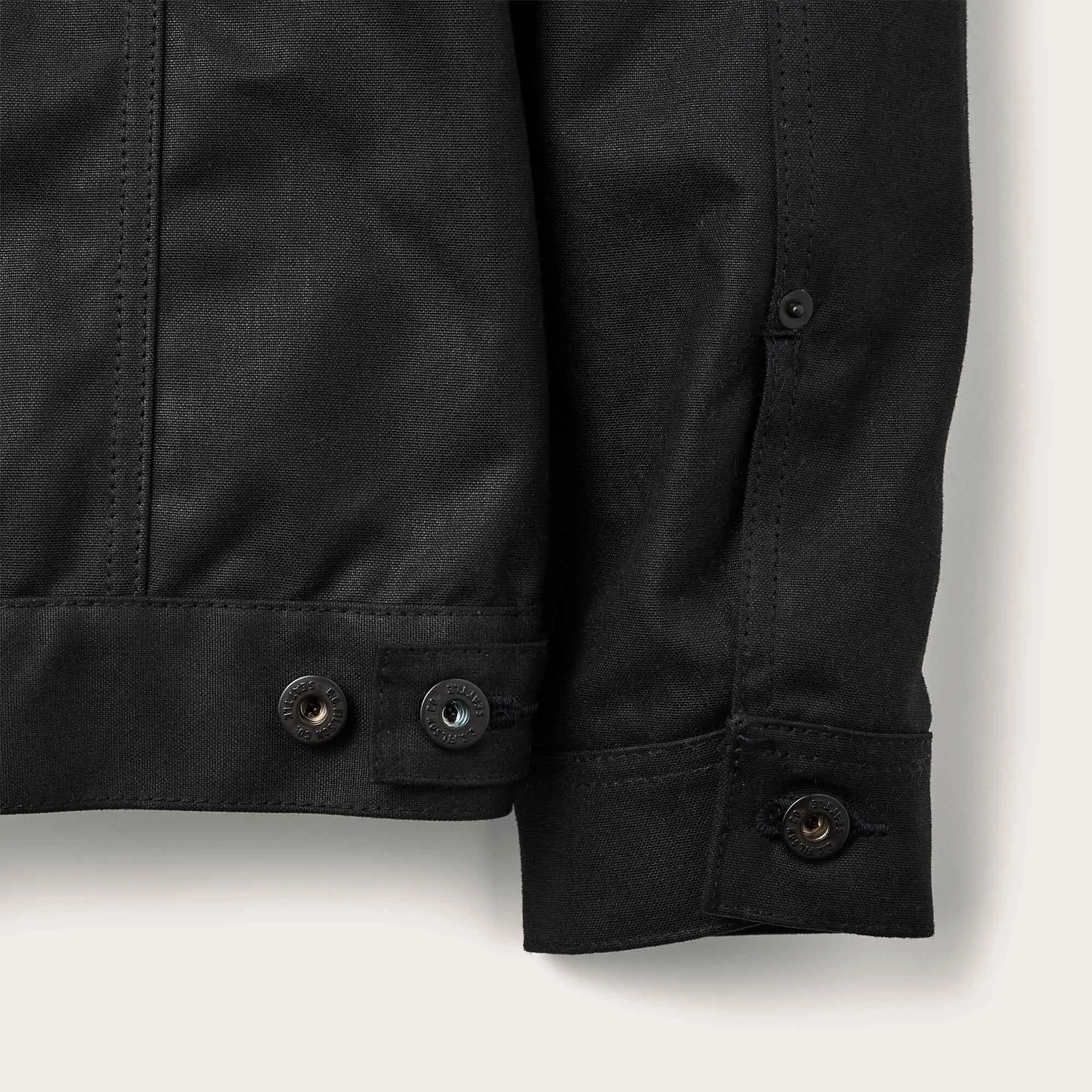 Product image 4 of 5 of Filson Men's Tin Cloth Short Lined Cruiser Jacket - Black