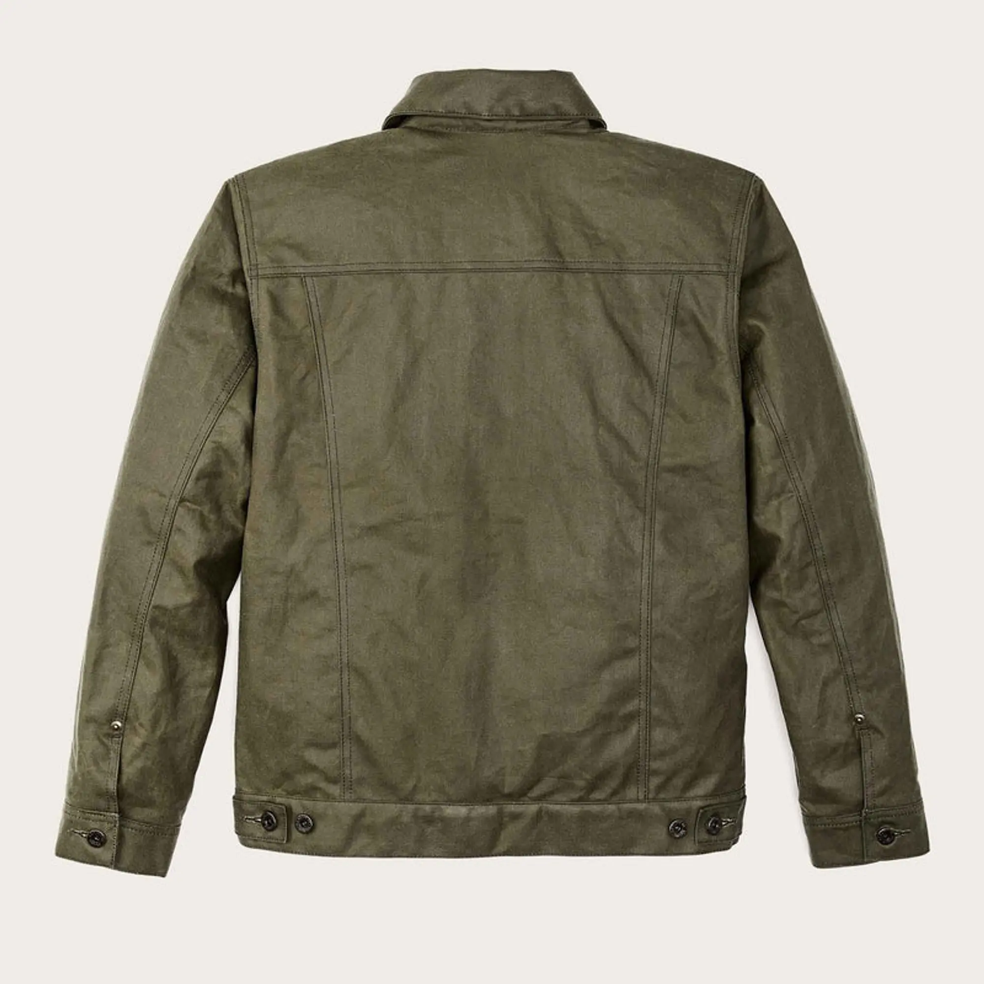 Product image 2 of 10 of Filson Tin Cloth Short Lined Cruiser Jacket - Military Green