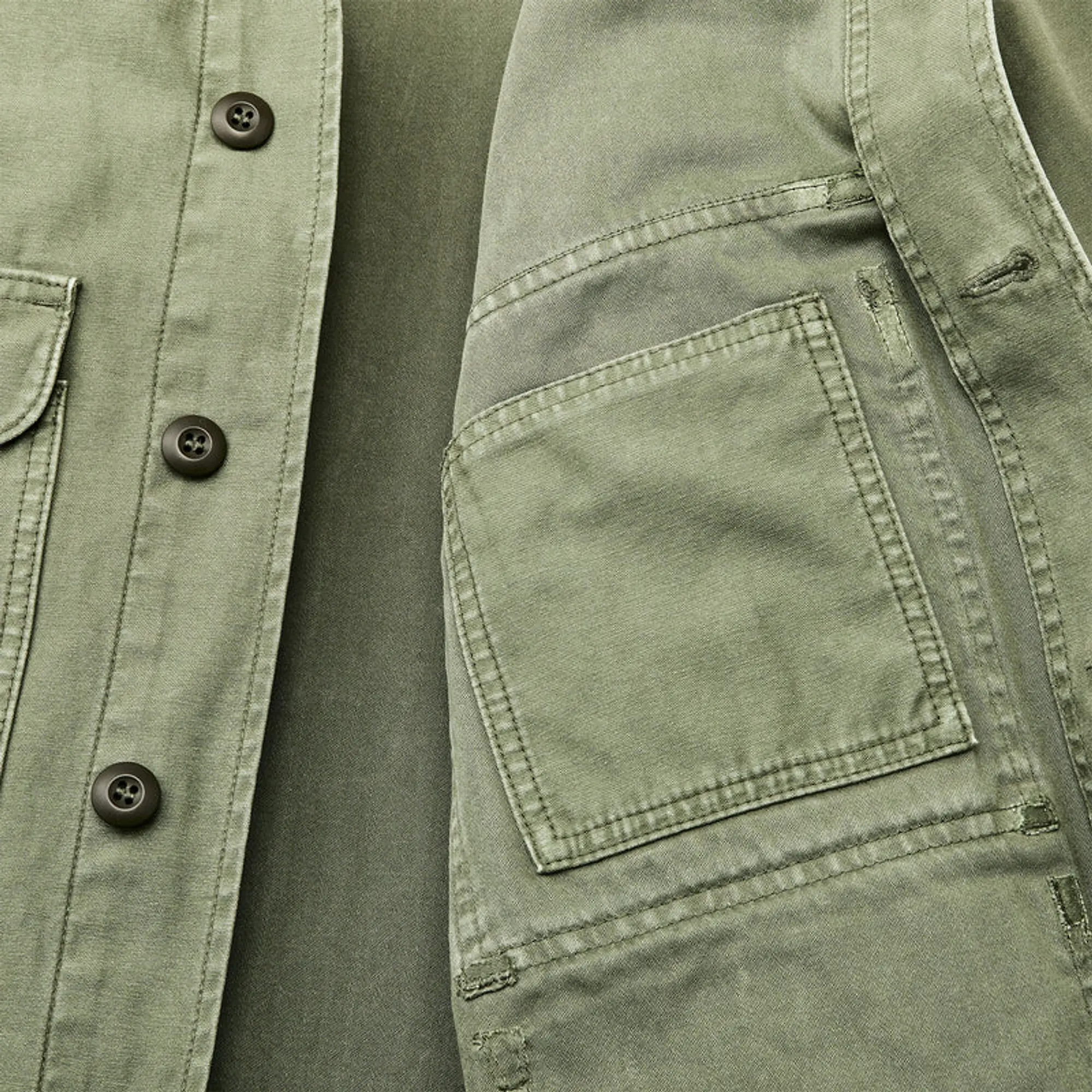 Product image 5 of 7 of Filson Cotton Reverse Sateen Field Cruiser Jacket - Washed Fatigue Green
