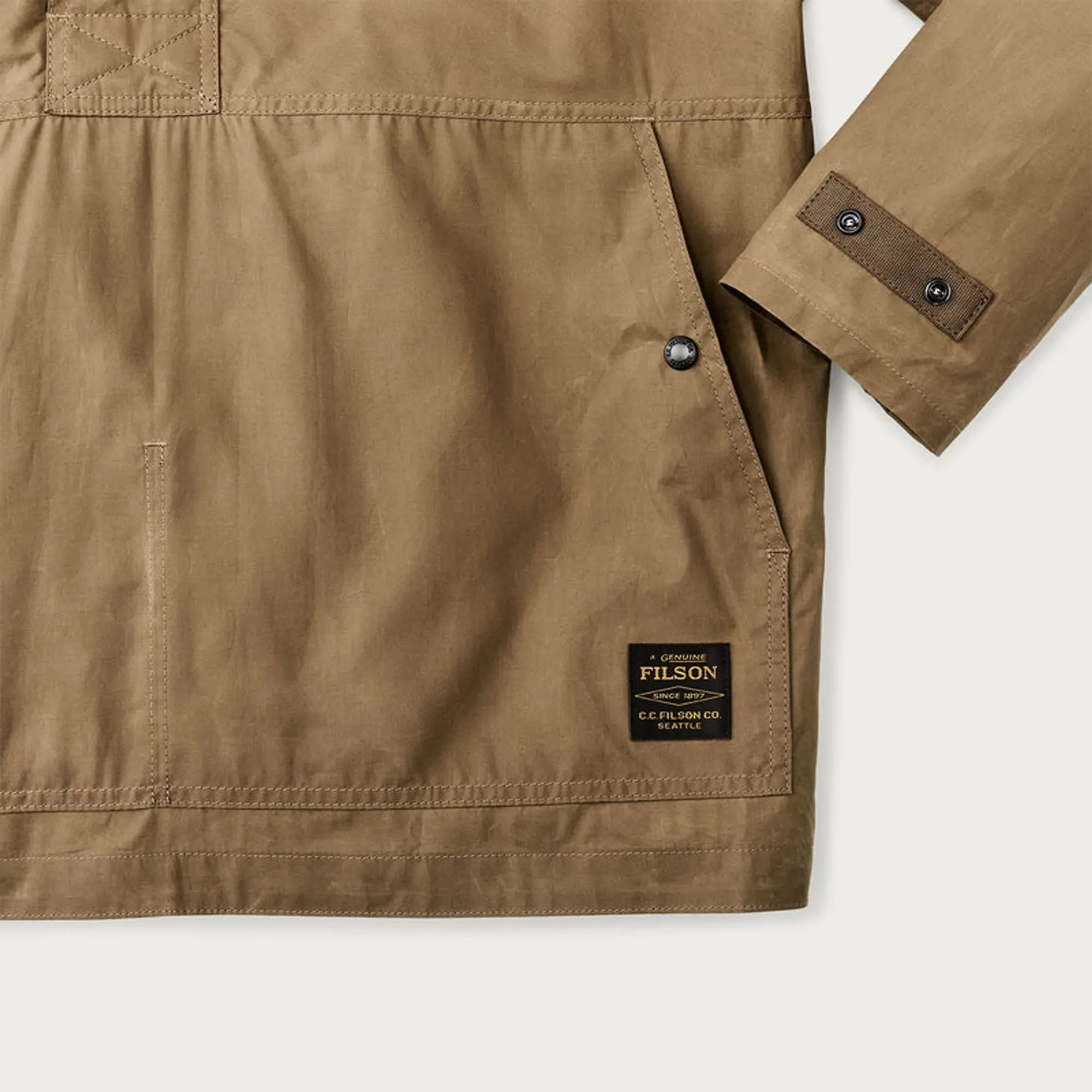 Product image 4 of 5 of Filson Waxed Cotton Ranger Lightweight Anorak - Dark Beige