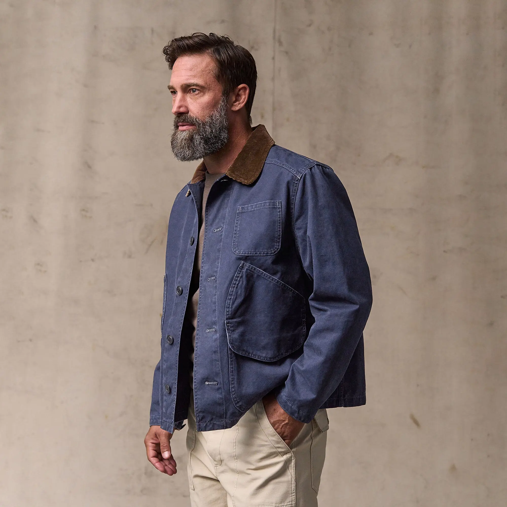 Product image 2 of 10 of Filson Men's Canvas Outfitter Jacket - Blue Mussel