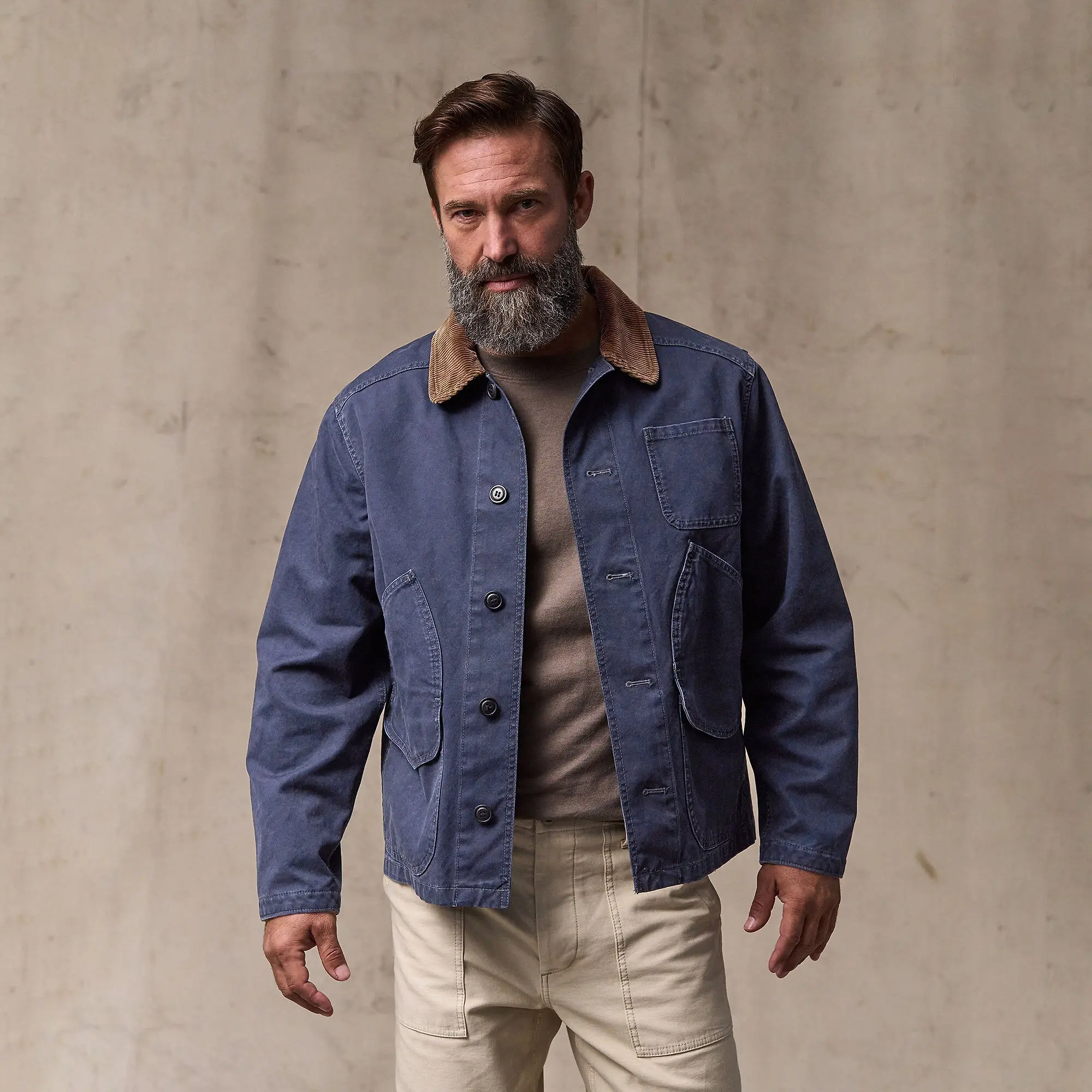 Product image 3 of 10 of Filson Men's Canvas Outfitter Jacket - Blue Mussel
