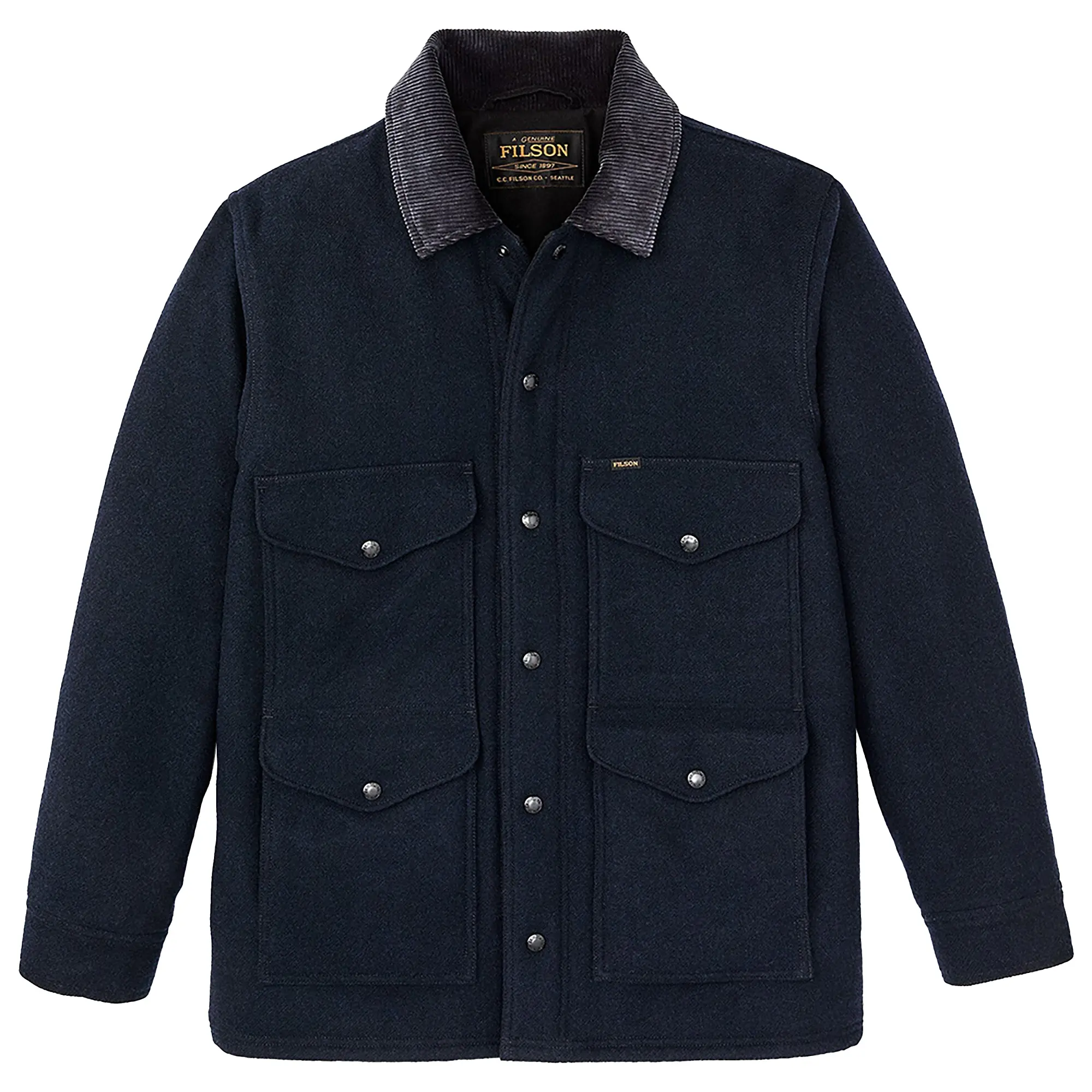 Product image 1 of 7 of Filson Men's Spokane Insulated Cruiser Mack Blend Jacket - Navy