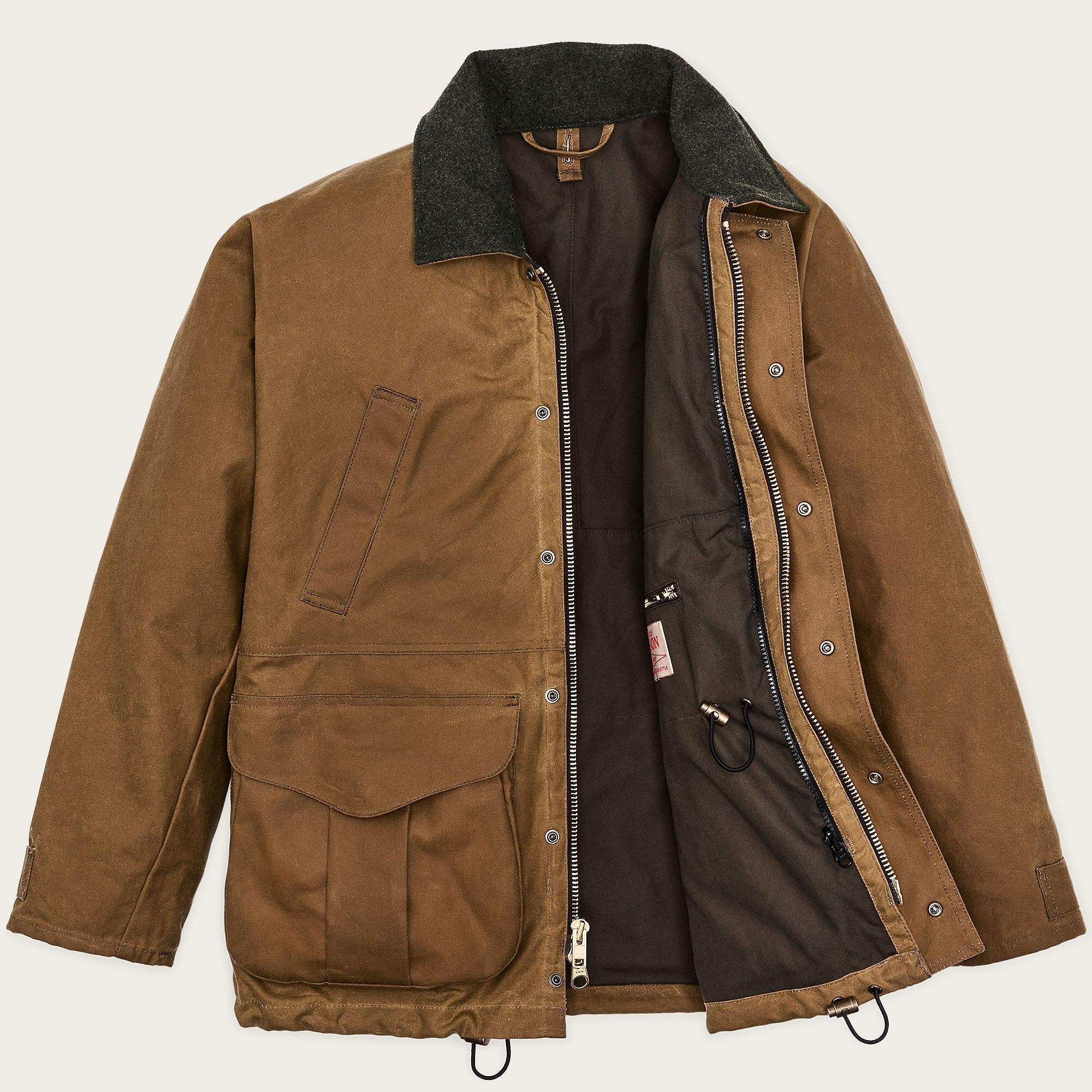 Filson Men's Lined Tin Cloth Field Jacket - Dark Tan | British Attire