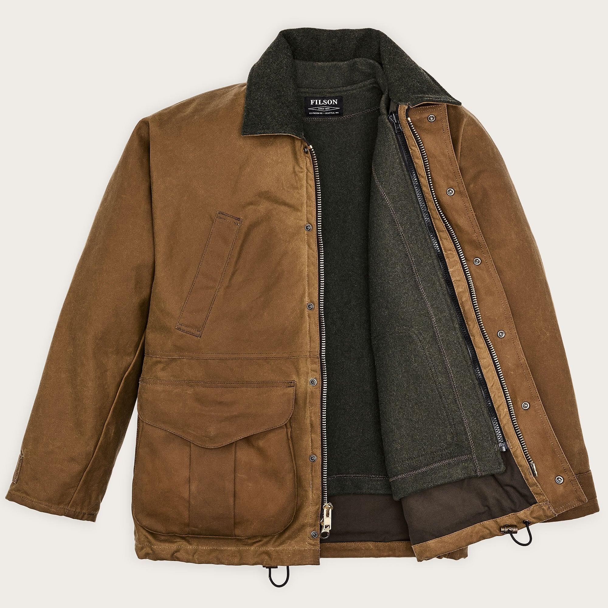 Filson Men's Lined Tin Cloth Field Jacket - Dark Tan | British Attire