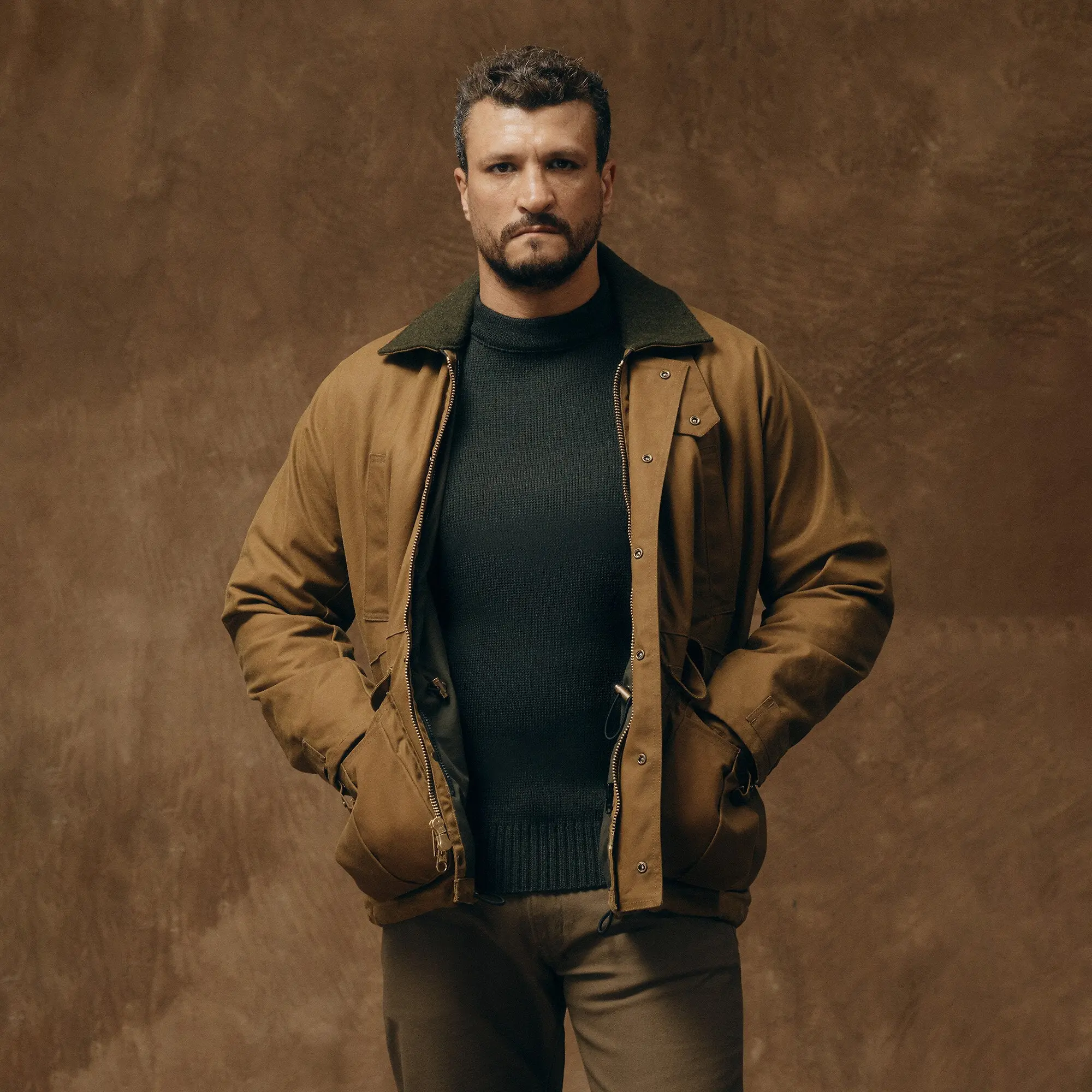 Product image 2 of 14 of Filson Men's Lined Tin Cloth Field Jacket - Dark Tan