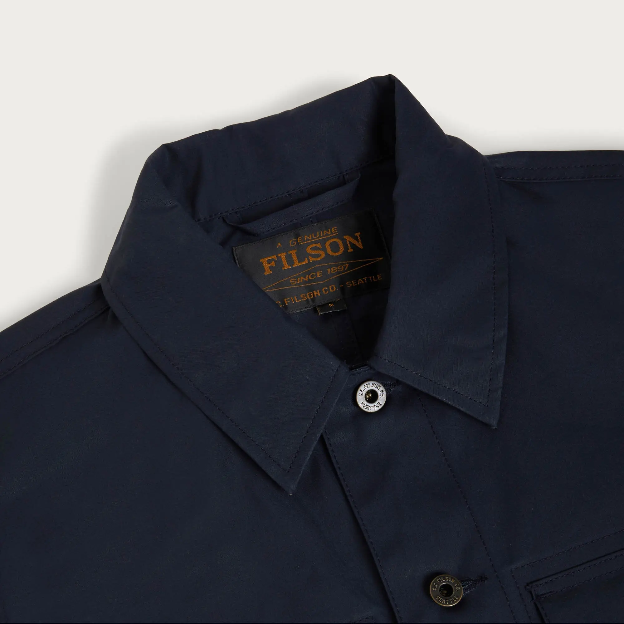 Product image 2 of 3 of Filson Men's Dry Wax Journeyman Jacket - Navy