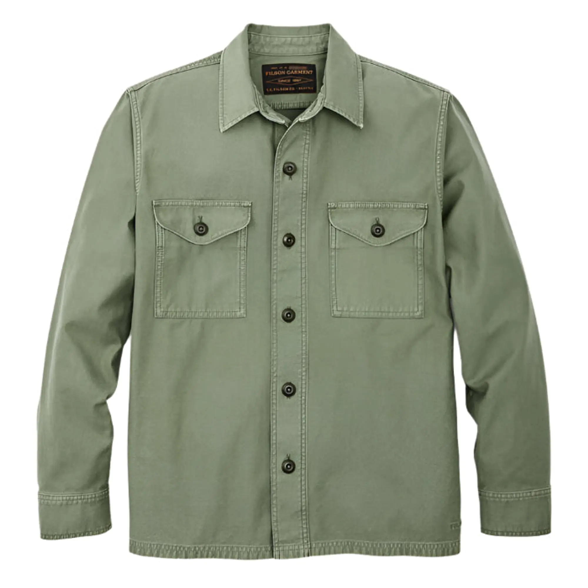 Product image 1 of 9 of Filson Men's Cotton Field Jac-Shirt - Washed Fatigue Green