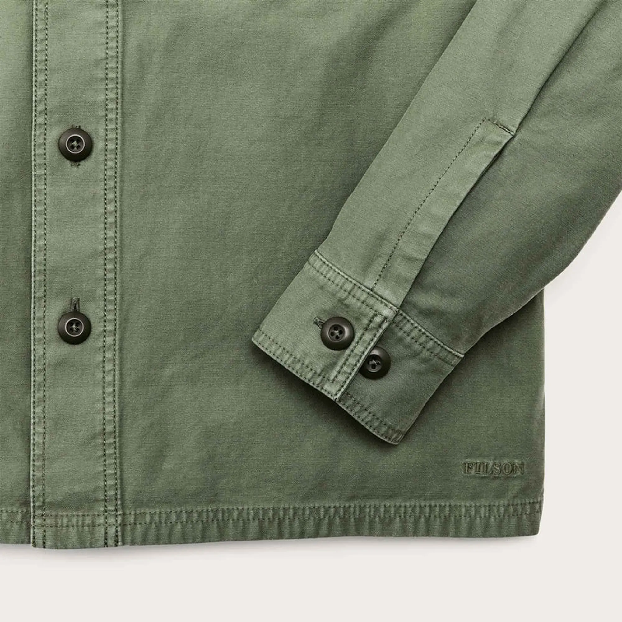 Product image 8 of 9 of Filson Men's Cotton Field Jac-Shirt - Washed Fatigue Green