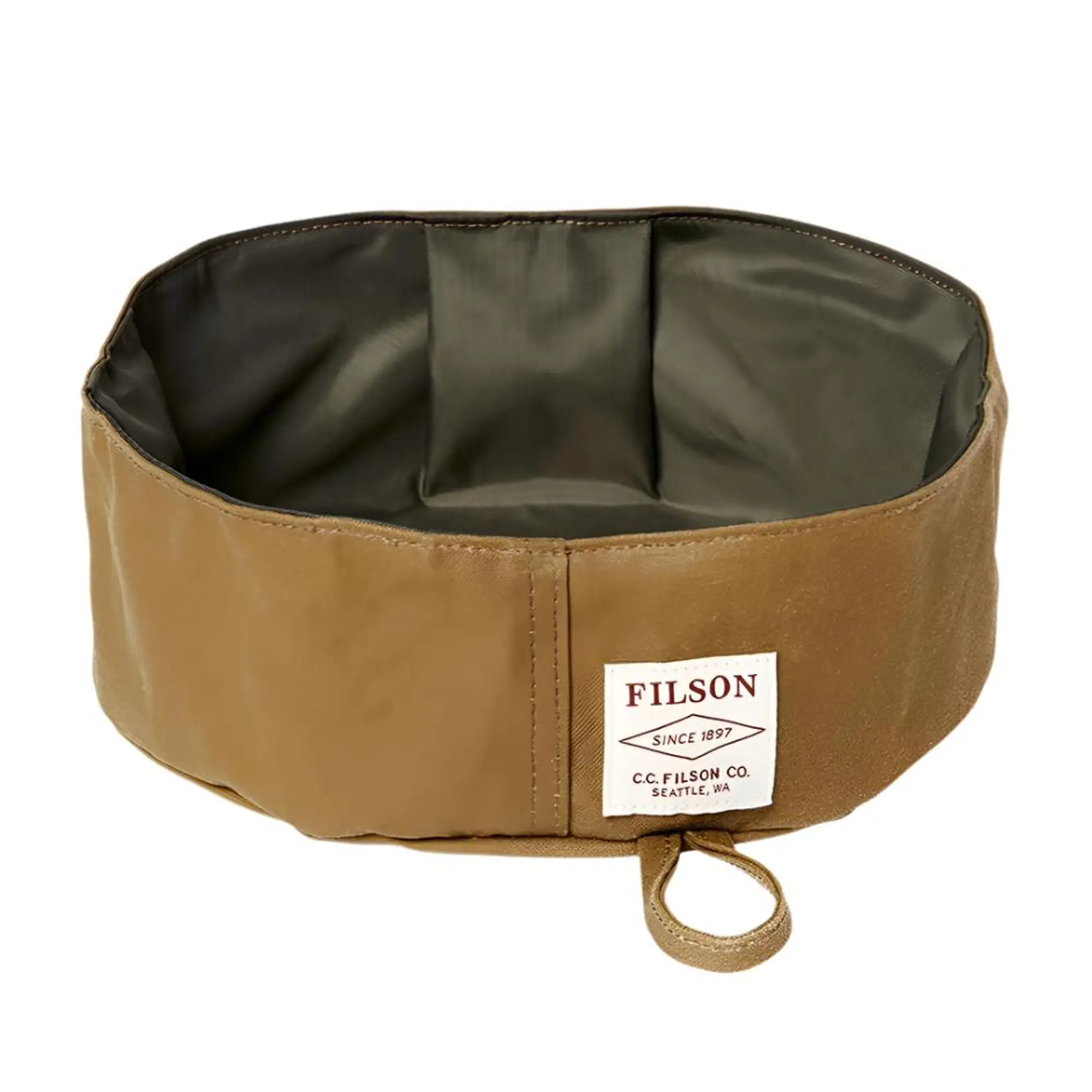 Product image 1 of 3 of Filson Short Dog Bowl - Dark Tan