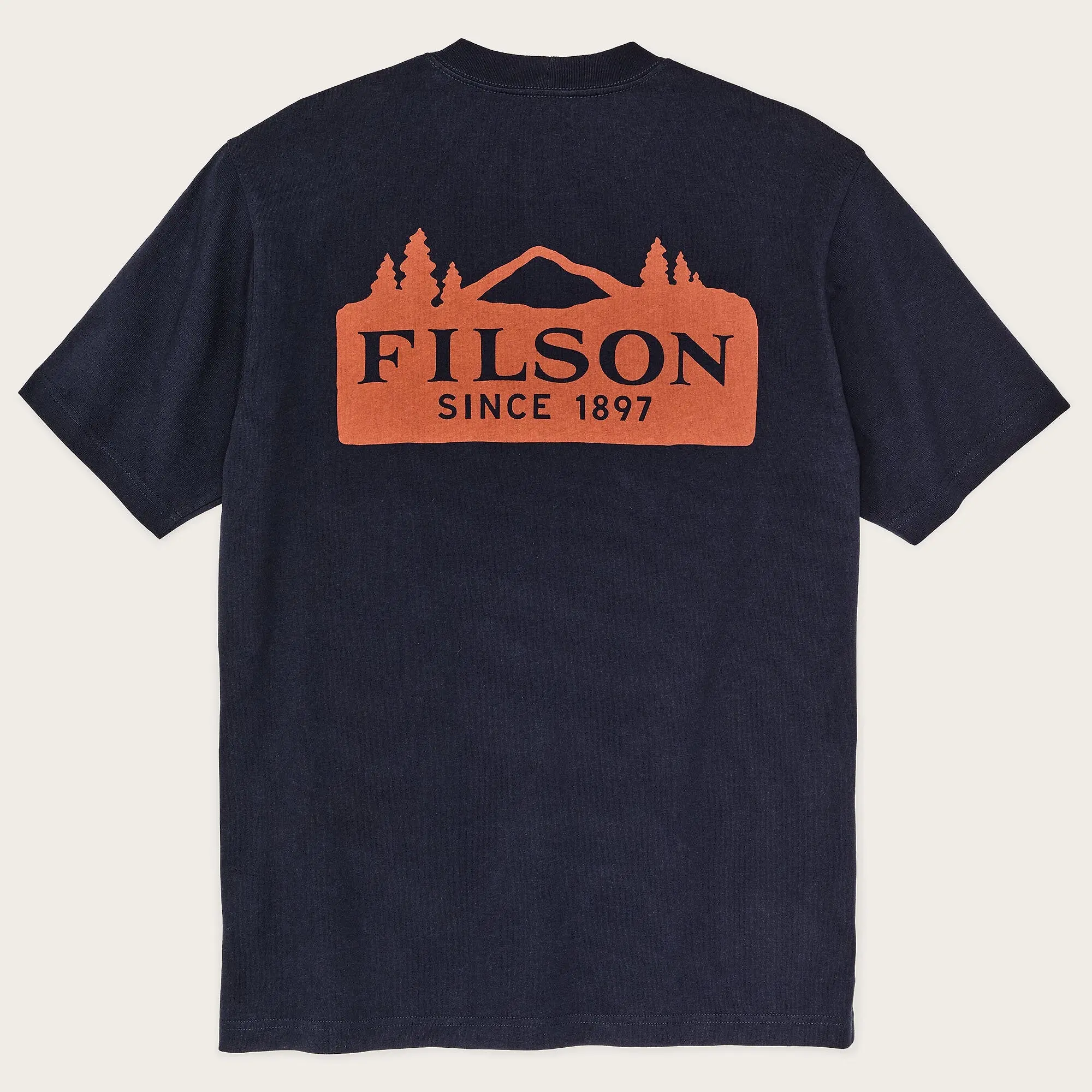 Product image 3 of 4 of Filson Men's Frontier Logo T-Shirt - Night Sky/Scenic Mark