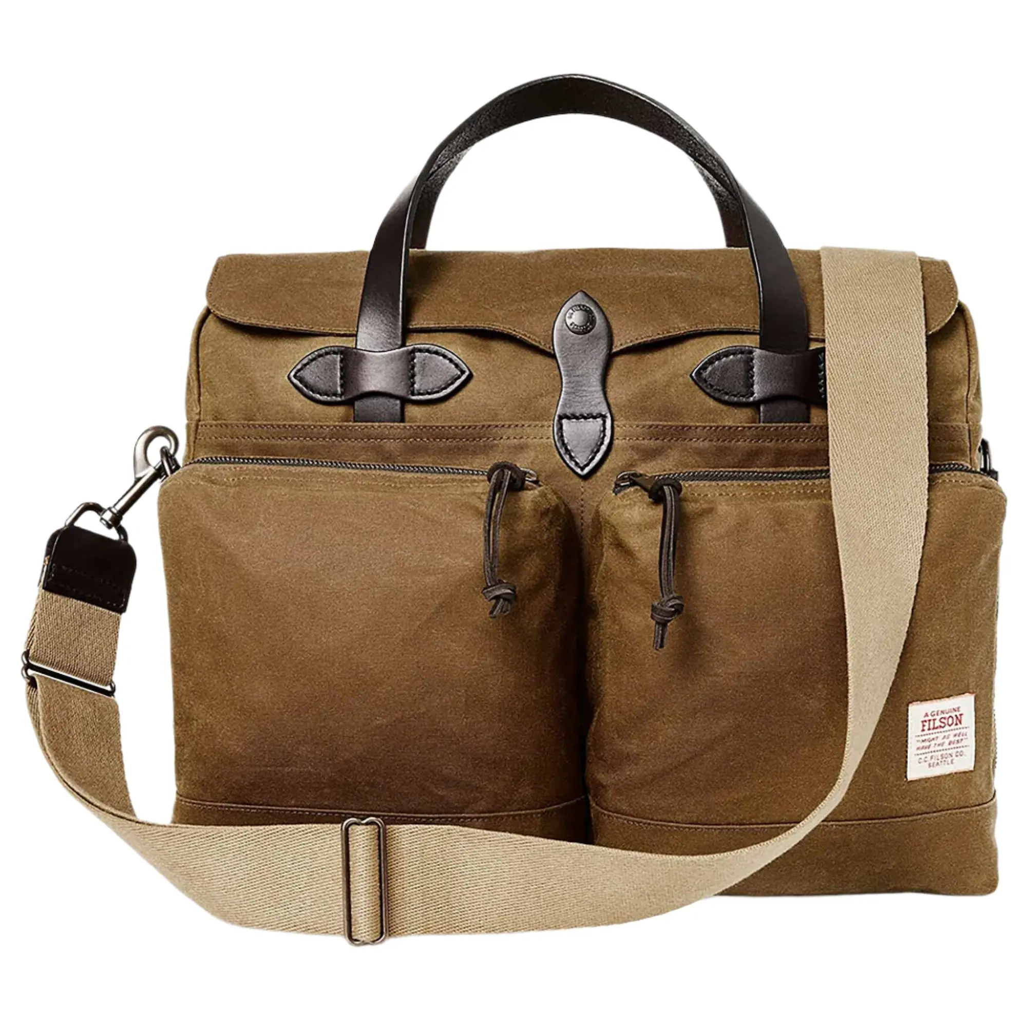 Product image 1 of 12 of Filson 24 Hour Tin Briefcase - Dark Tan