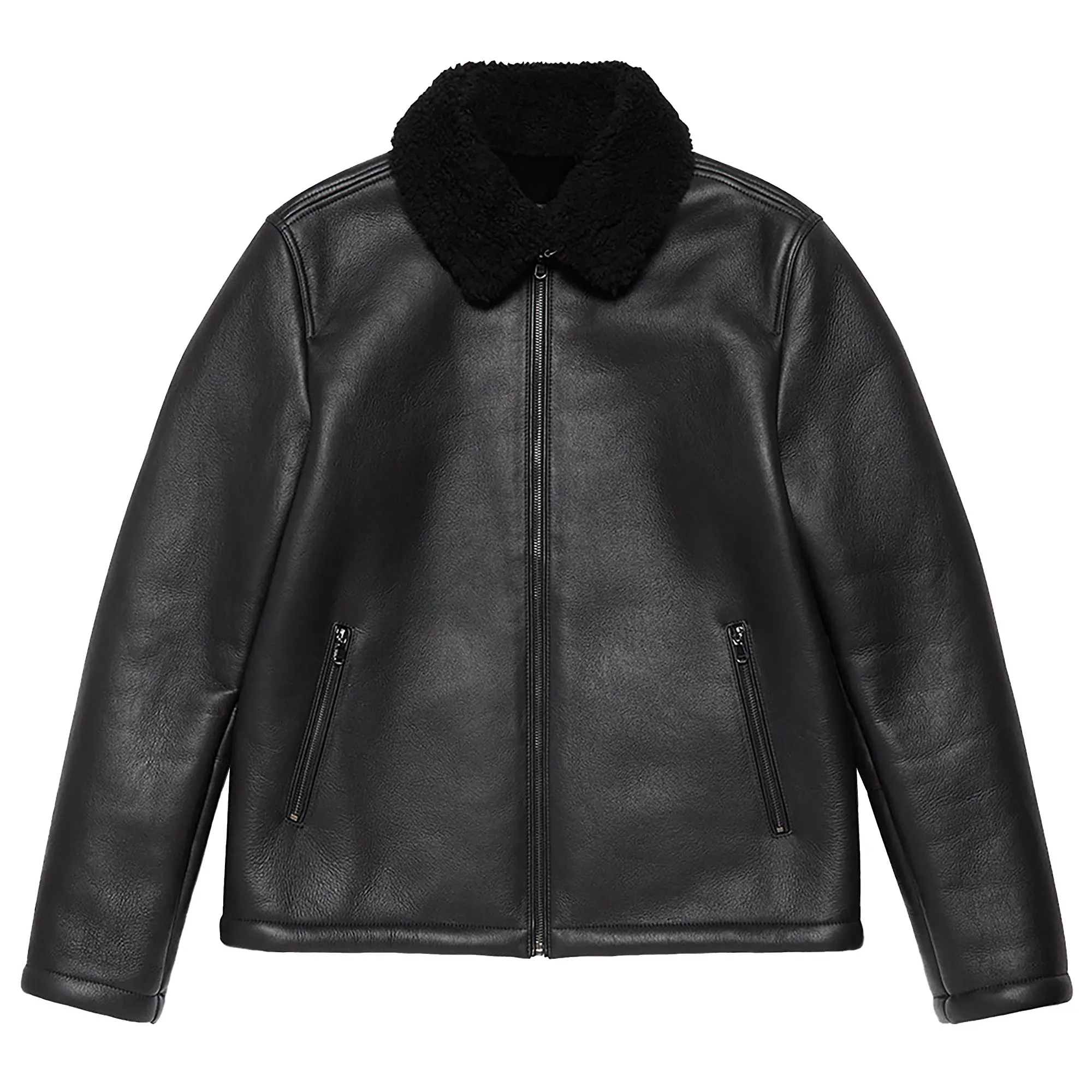 Product image 1 of 11 of Oliver Sweeney Men's Follakilla Double Faced Shearling Jacket - Black