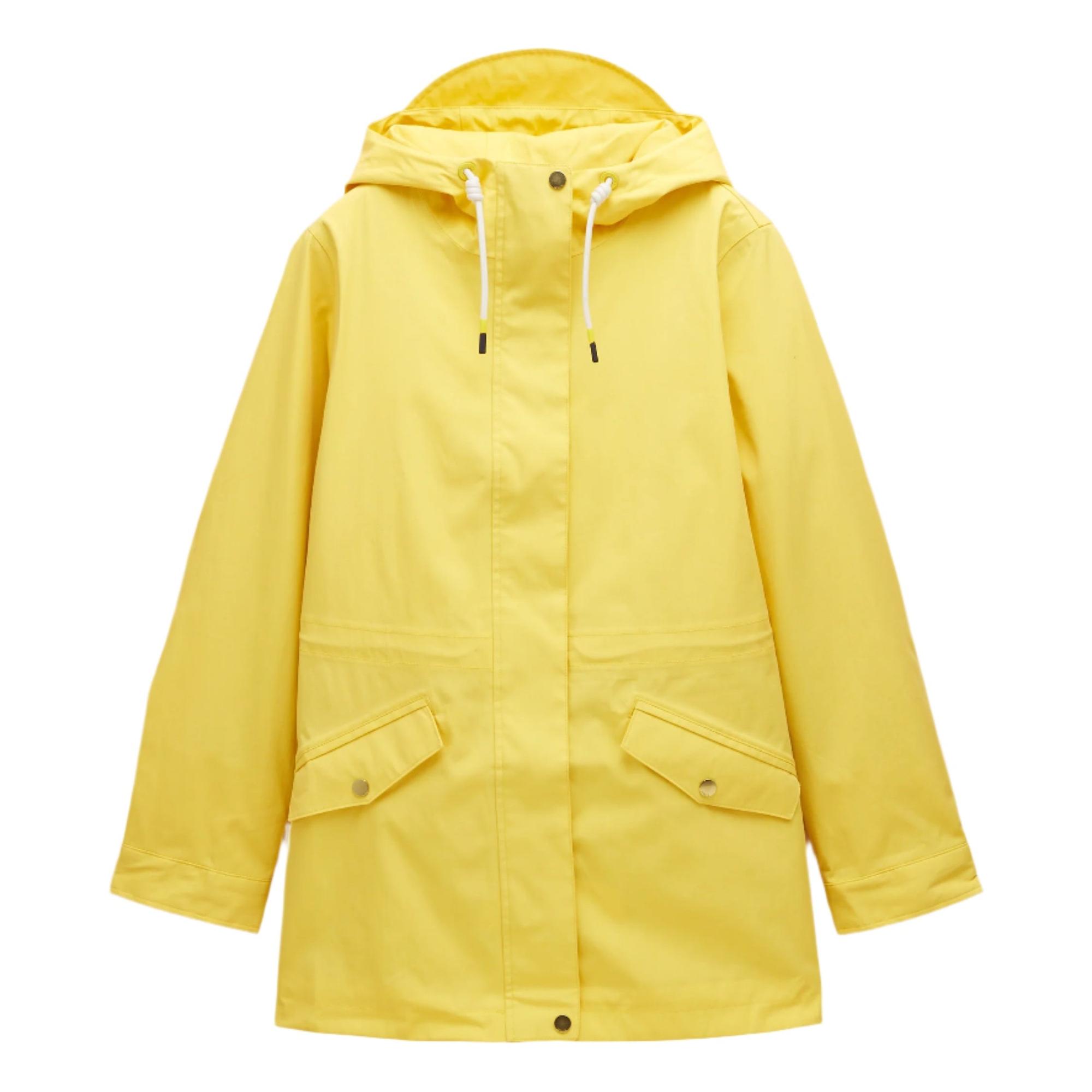 Joules Women's Portwell Waterproof Raincoat - Yellow | British Attire