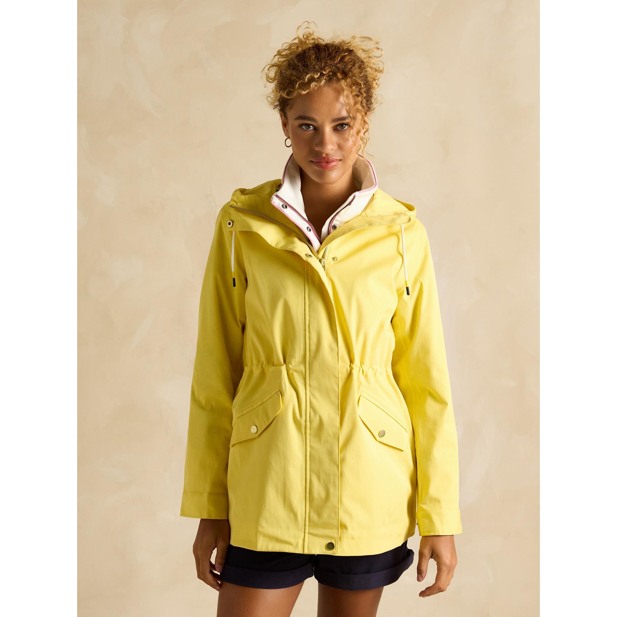 Joules Women's Portwell Waterproof Raincoat - Yellow | British Attire