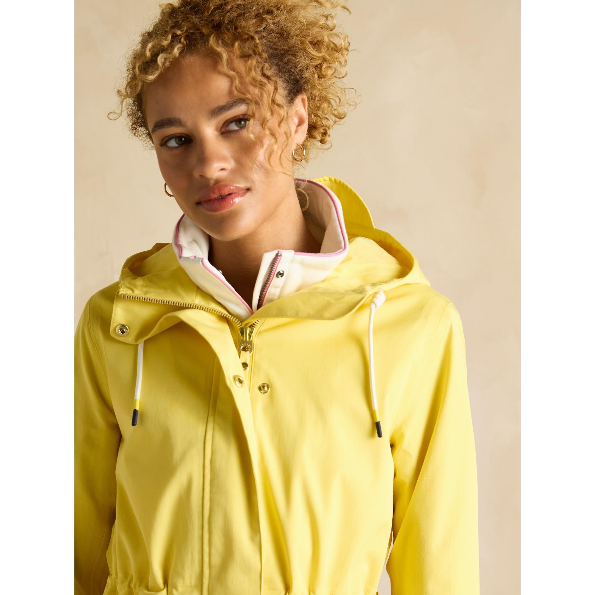 Joules Women's Portwell Waterproof Raincoat - Yellow | British Attire