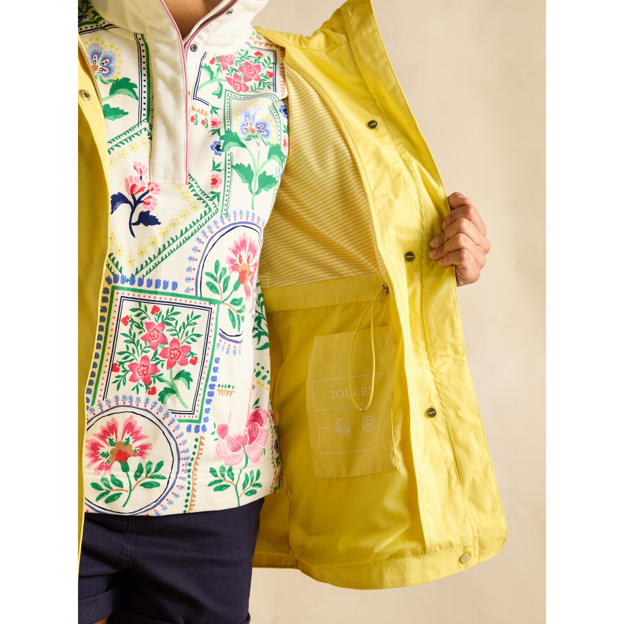 Joules Women's Portwell Waterproof Raincoat - Yellow | British Attire