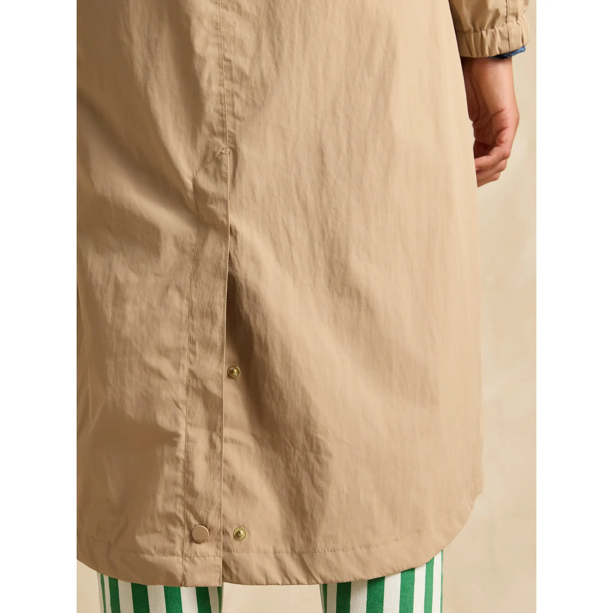 Product image 7 of 12 of Joules Women's Hensley Waterproof Longline Coat - Tan Brown
