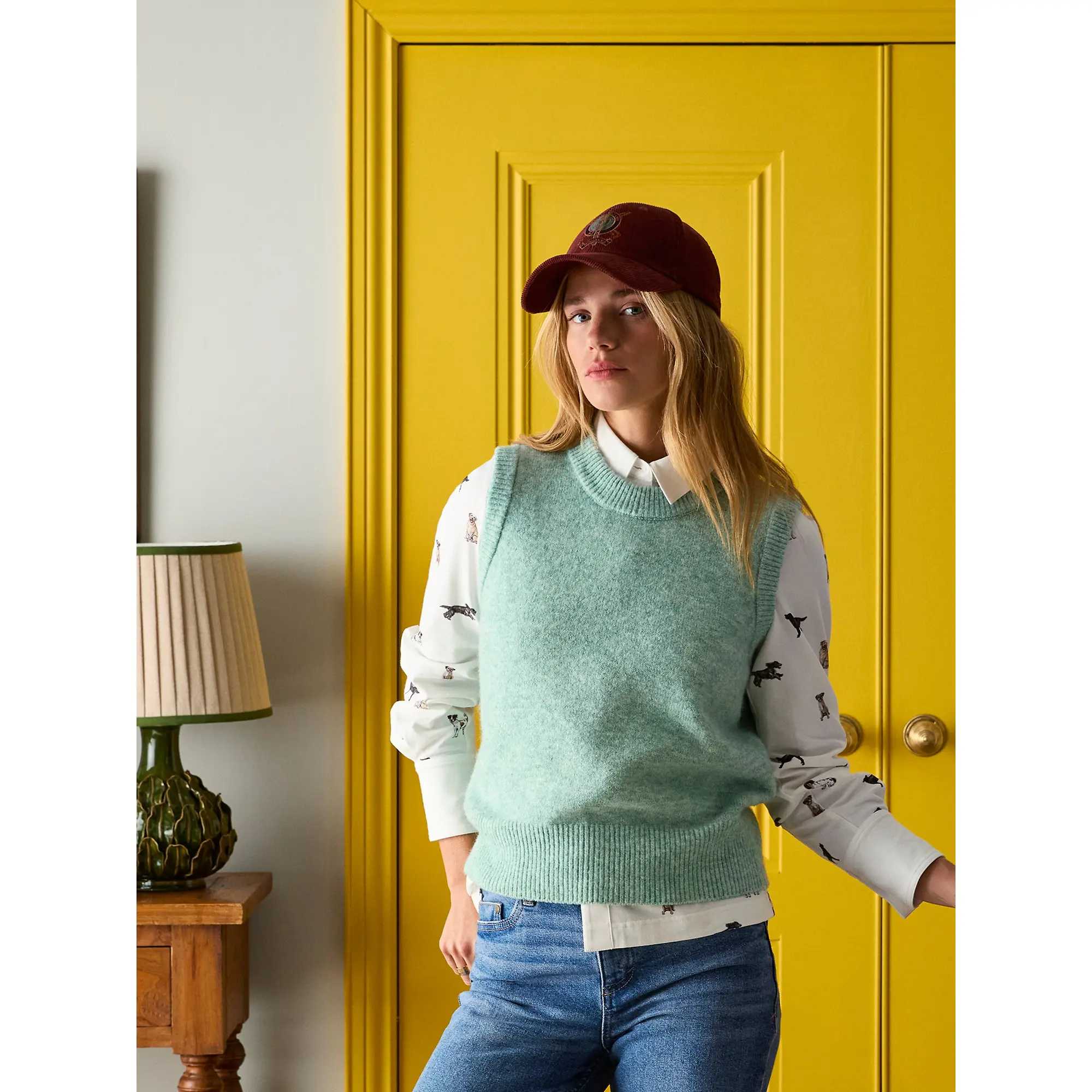 Product image 8 of 8 of Joules Women's Holly Knitted Vest - Green