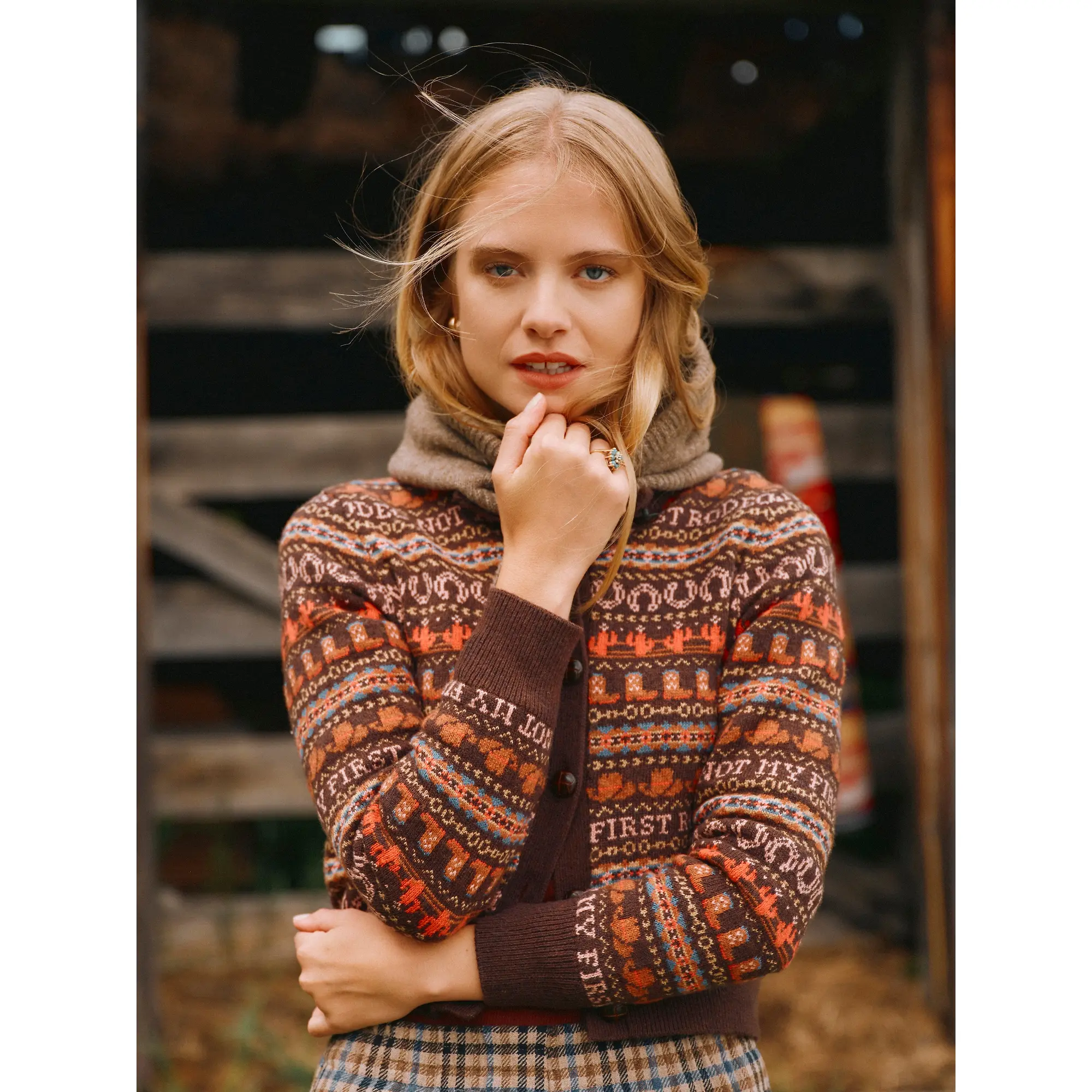 Product image 2 of 8 of Joules Women's Rodeo Cardigan - Chocolate Brown